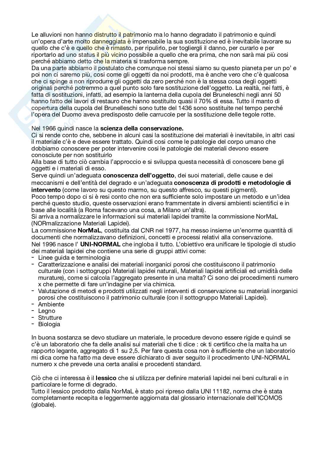 Appunti Restauro dell'architettura 1 Pag. 2