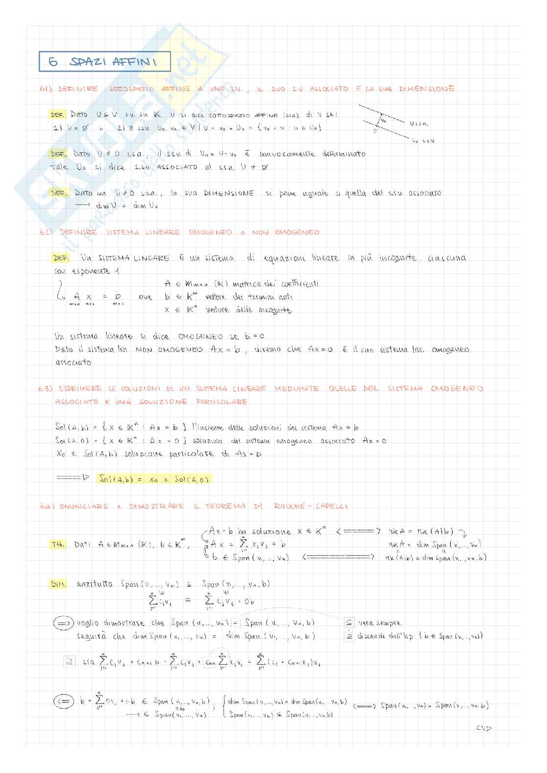 Appunti per l'orale di Algebra lineare   Pag. 11