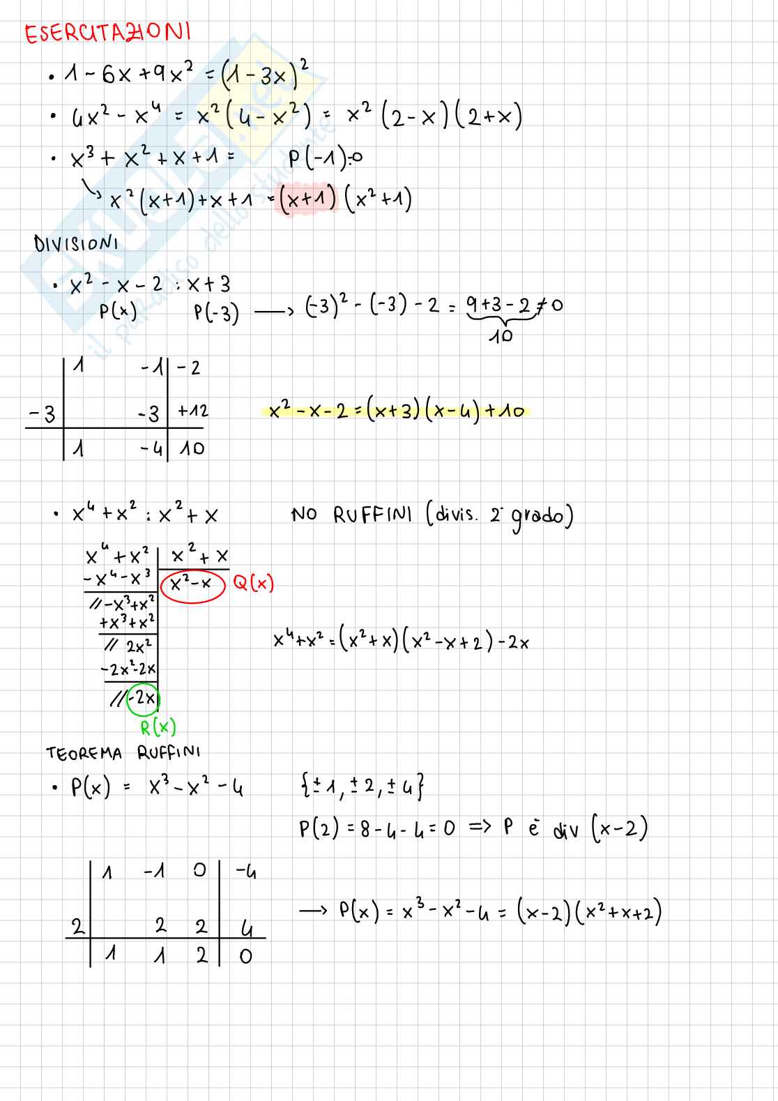 Domande per esame Matematica Pag. 2