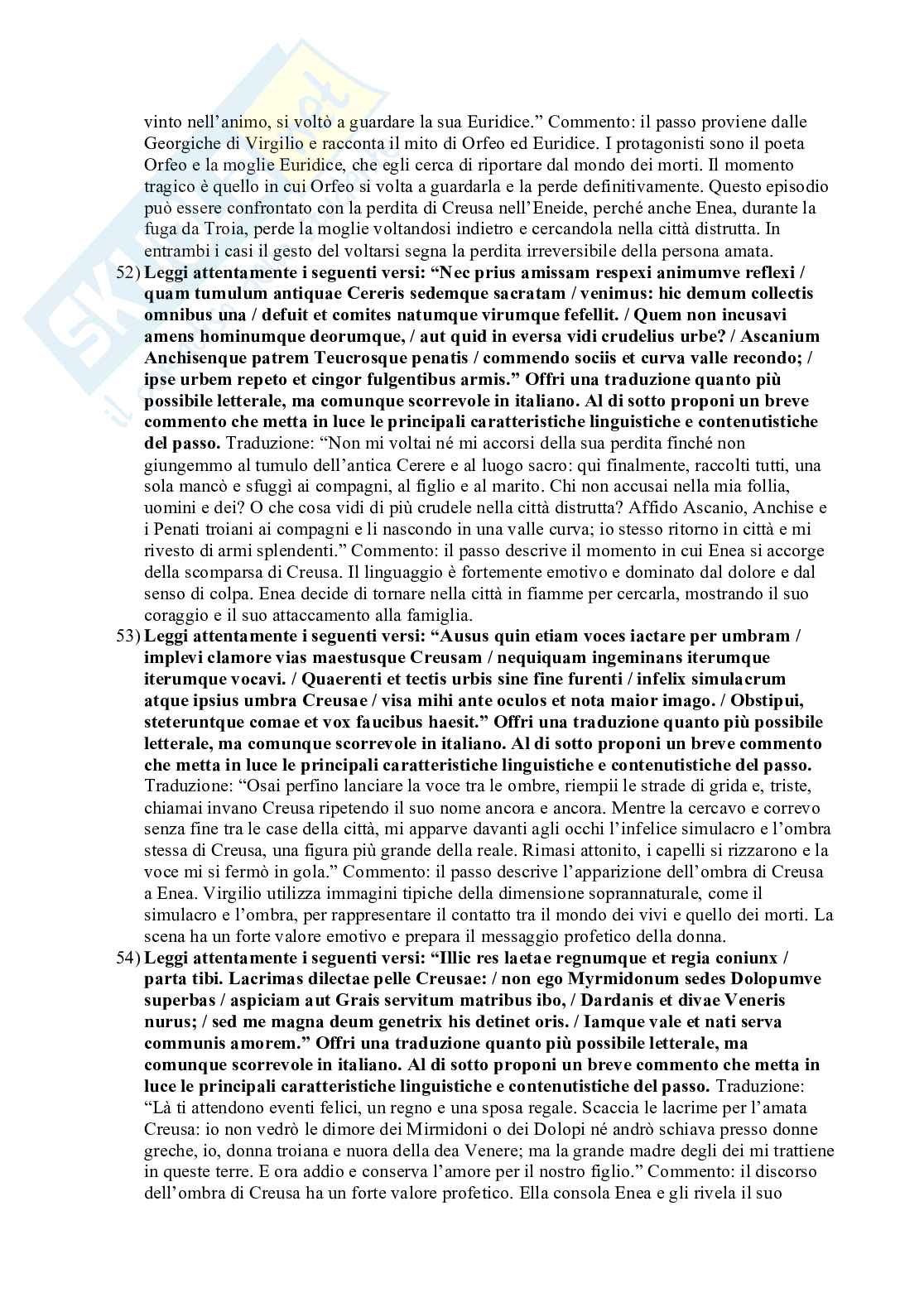 Risposte aperte Letteratura latina 1 Pag. 16
