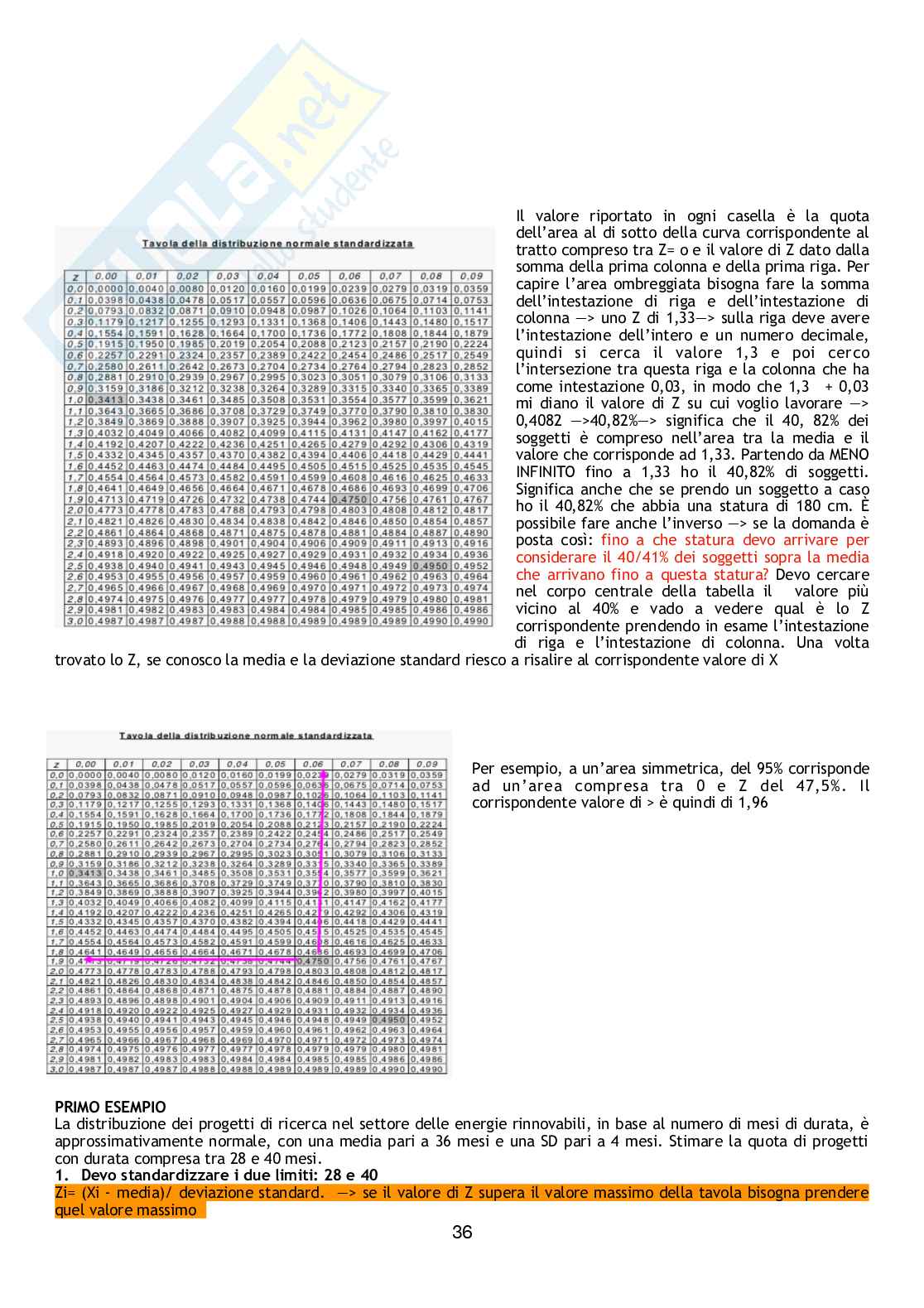 Riassunto Statistica per le scienze economiche e sociali Pag. 36