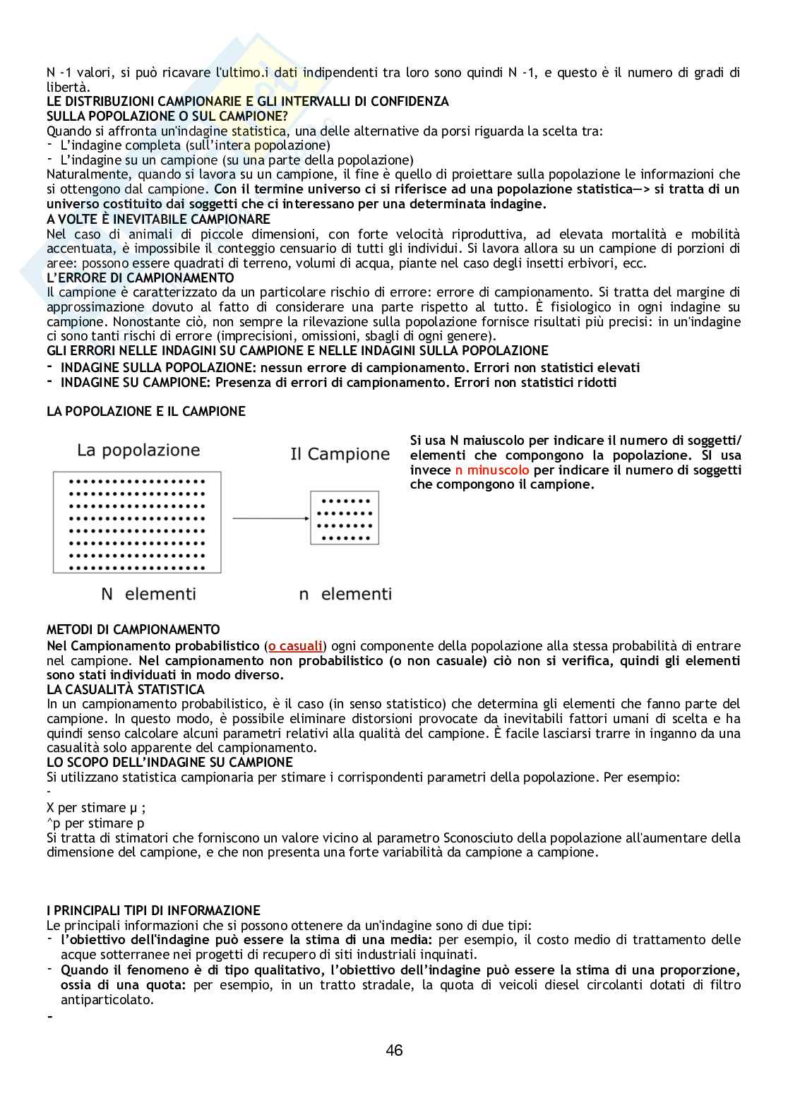Riassunto Statistica per le scienze economiche e sociali Pag. 46