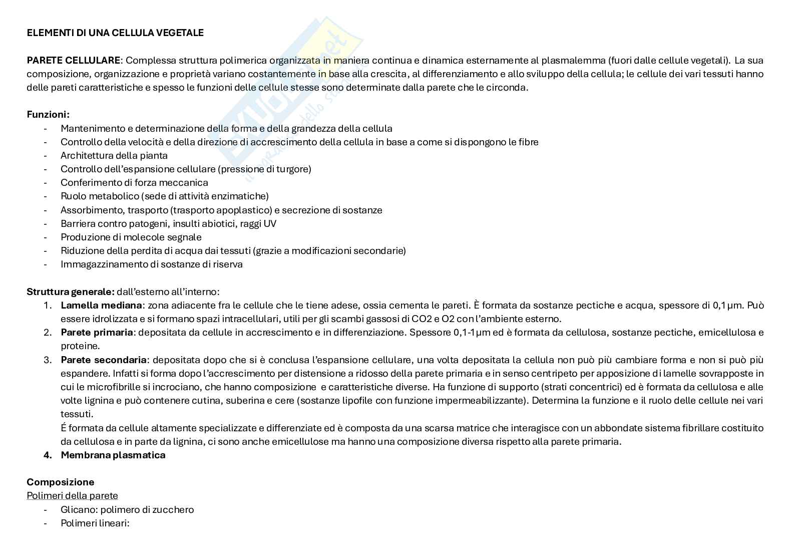 Schemi della seconda parte del corso Biologia farmaceutica vegetale Pag. 1