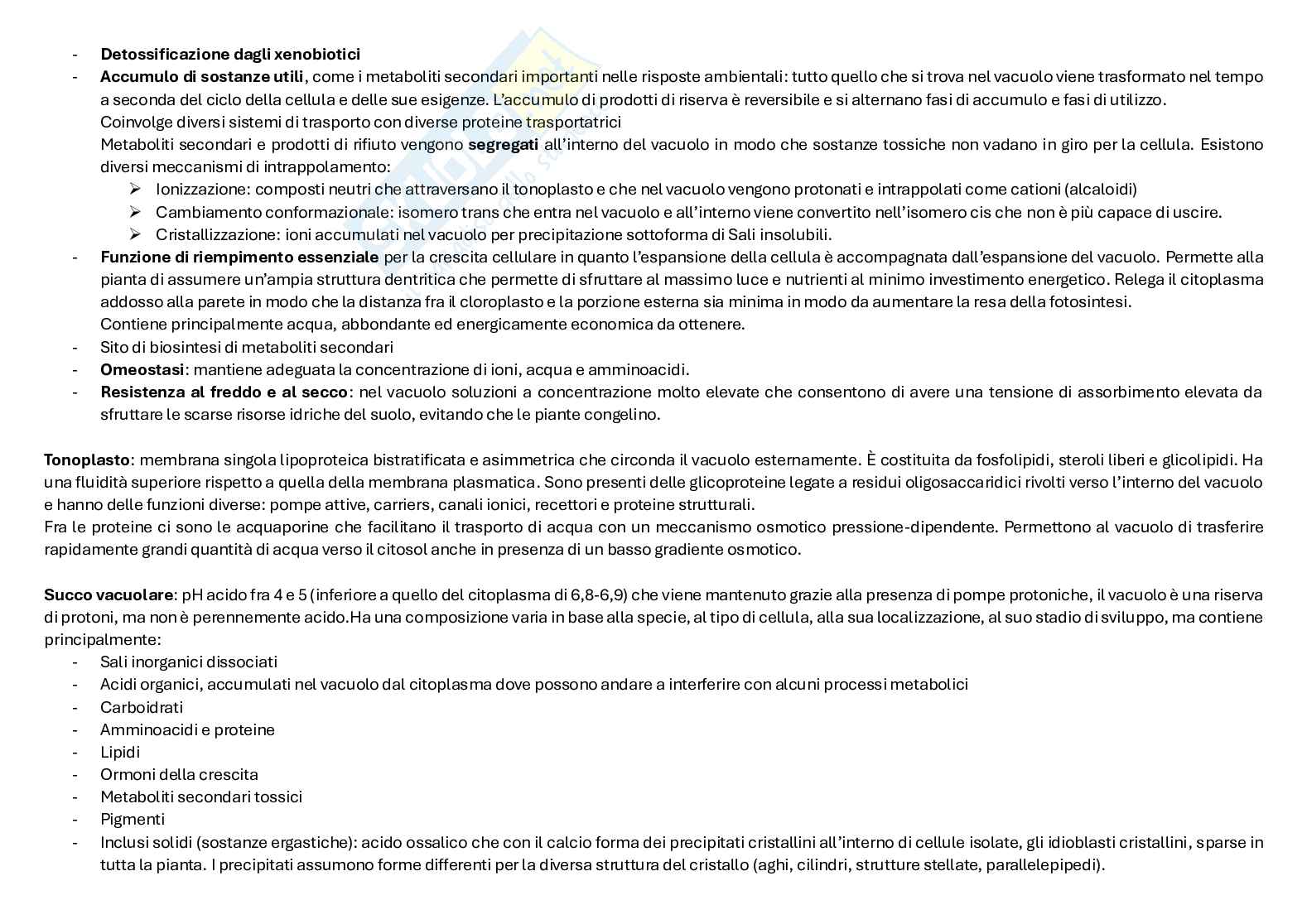 Schemi della seconda parte del corso Biologia farmaceutica vegetale Pag. 6