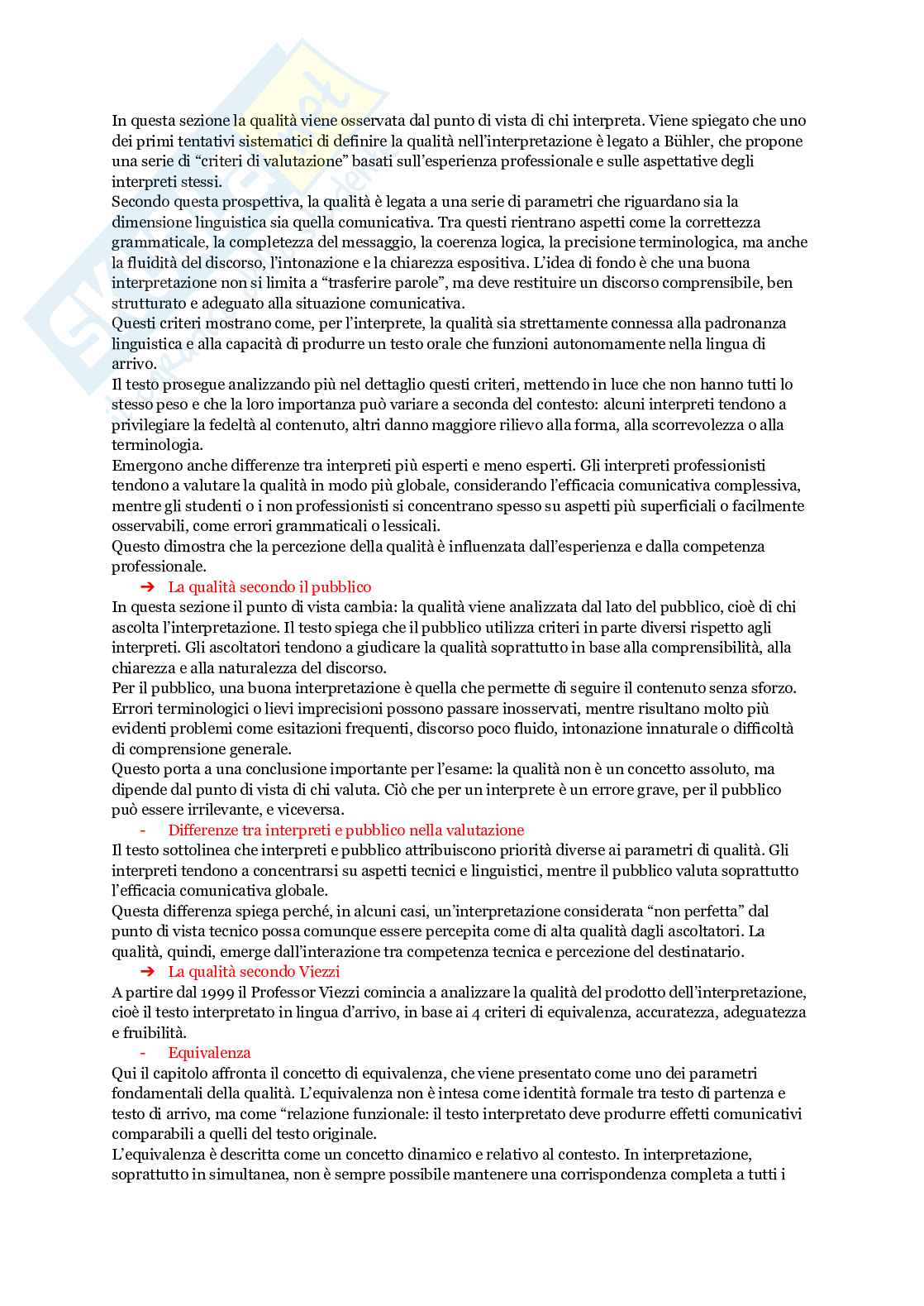 Riassunto esame Principi di linguistica, Prof. Pignataro Clara, libro consigliato Mediare, interpretare , Pignataro Pag. 11