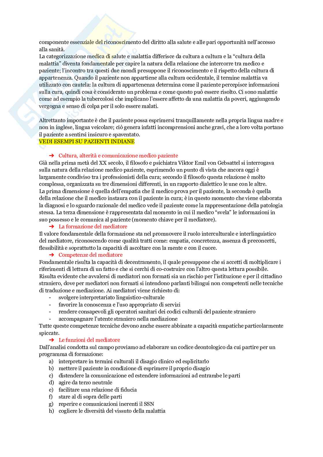 Riassunto esame Principi di linguistica, Prof. Pignataro Clara, libro consigliato Mediare, interpretare , Pignataro Pag. 2