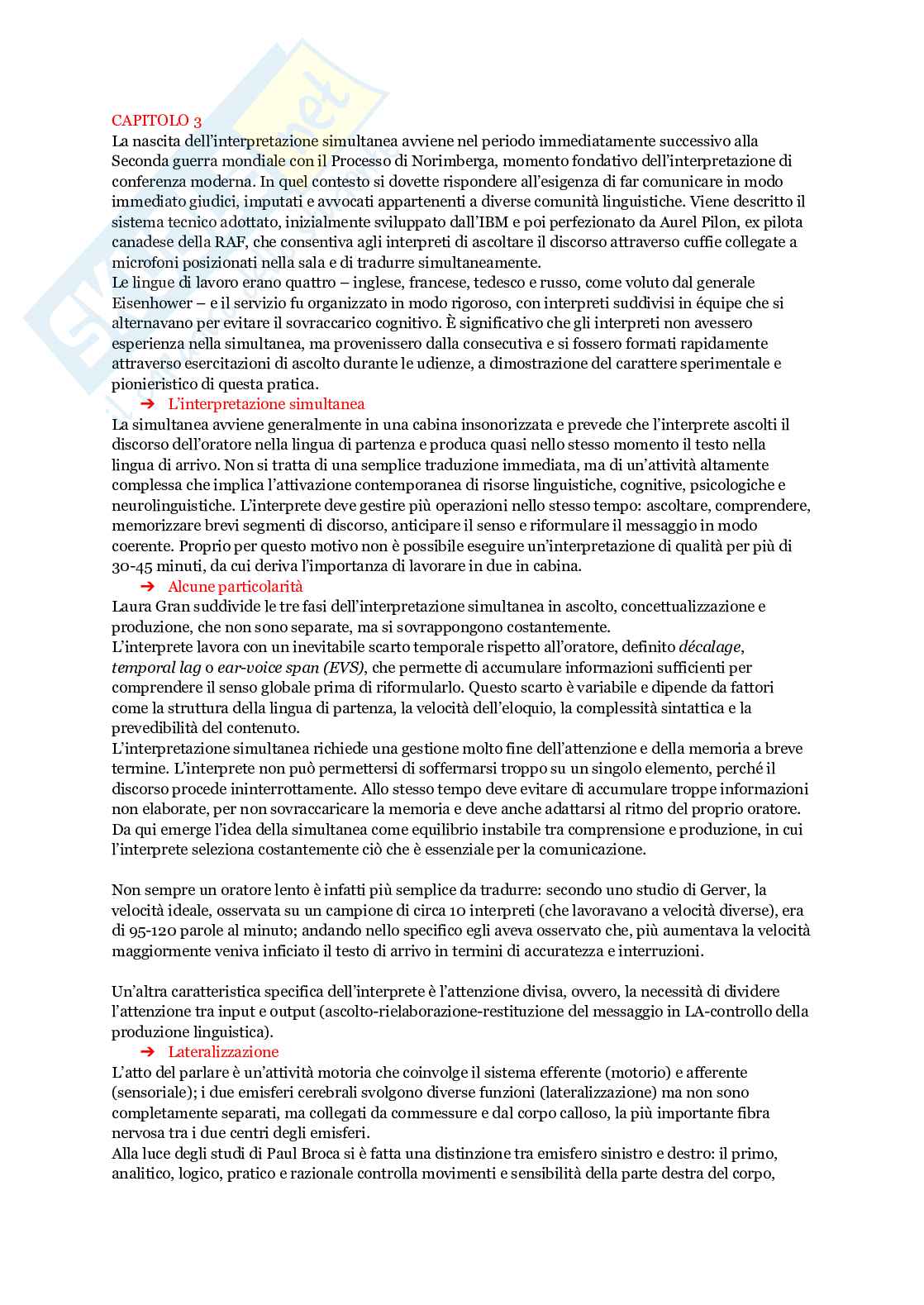 Riassunto esame Principi di linguistica, Prof. Pignataro Clara, libro consigliato Mediare, interpretare , Pignataro Pag. 6