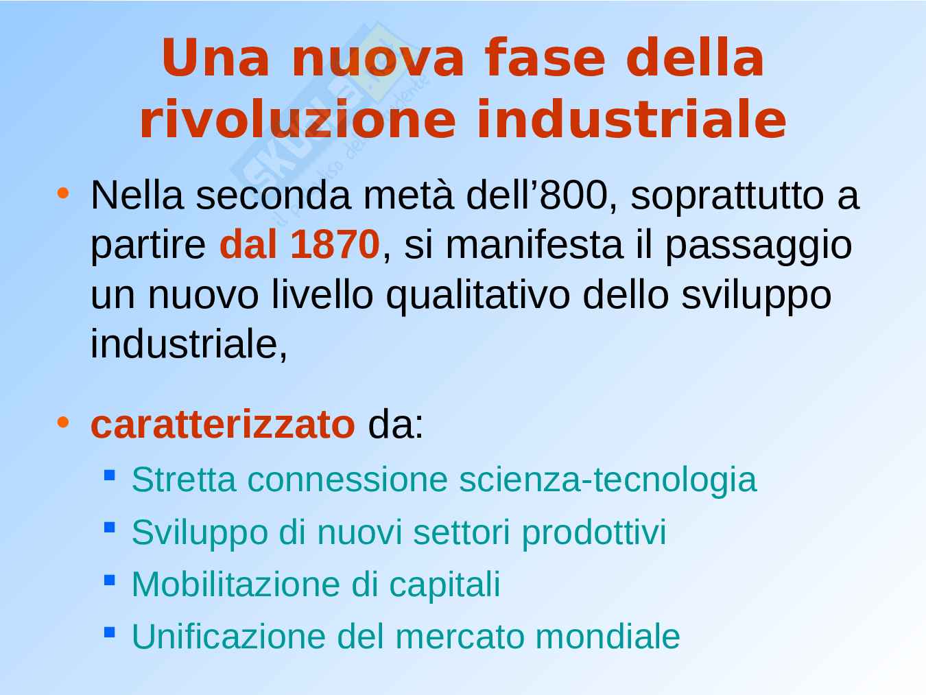 Seconda Rivoluzione Industriale - Presentazione Pag. 2