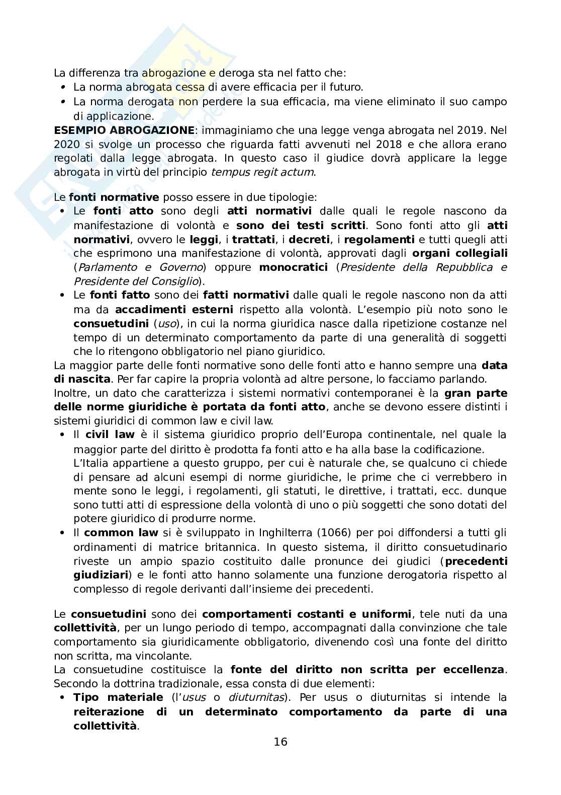 Diritto costituzionale generale Pag. 16