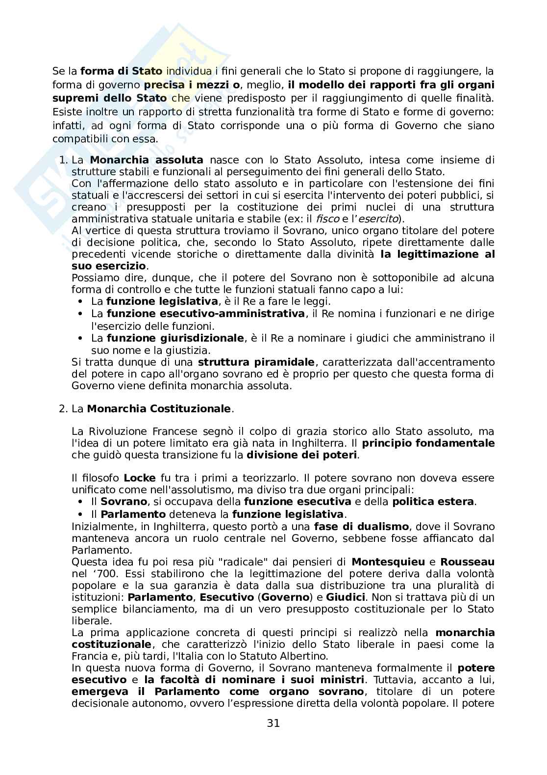 Diritto costituzionale generale Pag. 31