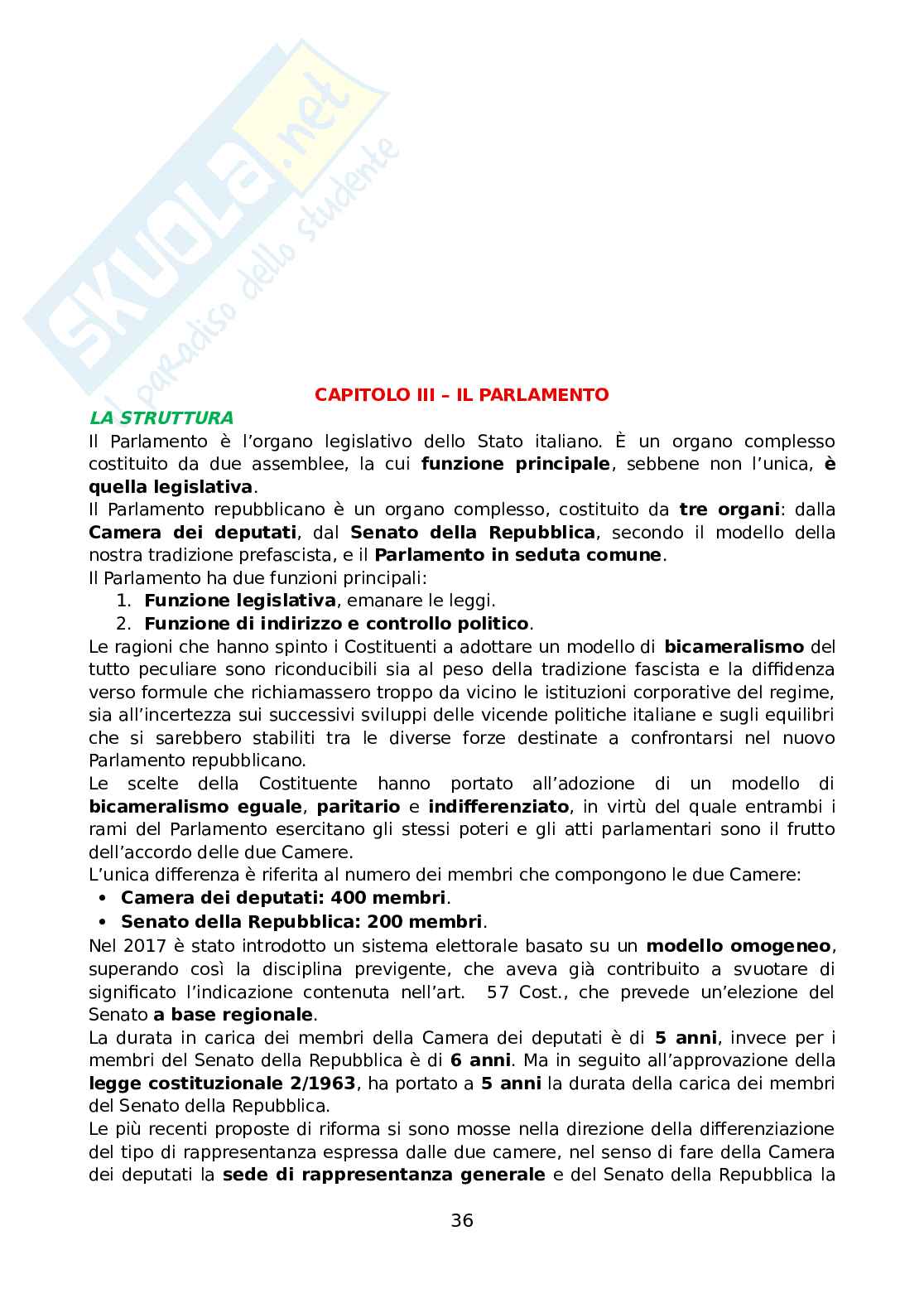 Diritto costituzionale generale Pag. 36