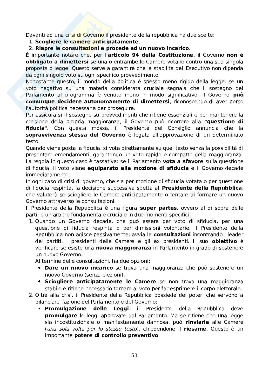 Diritto costituzionale generale Pag. 51