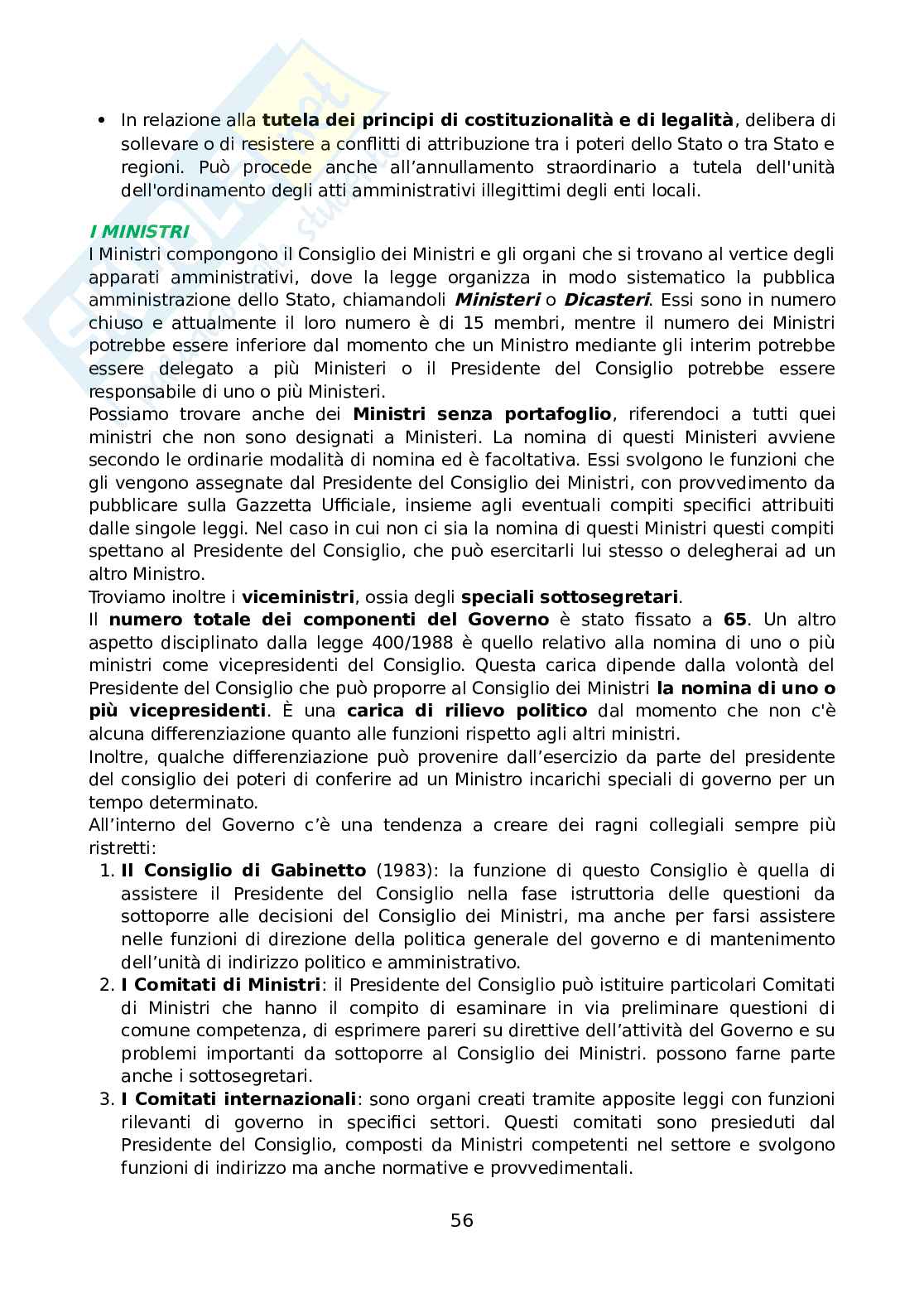 Diritto costituzionale generale Pag. 56