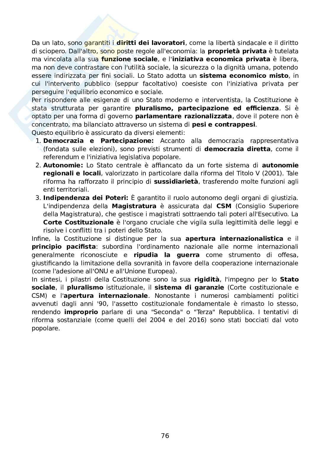 Diritto costituzionale generale Pag. 76
