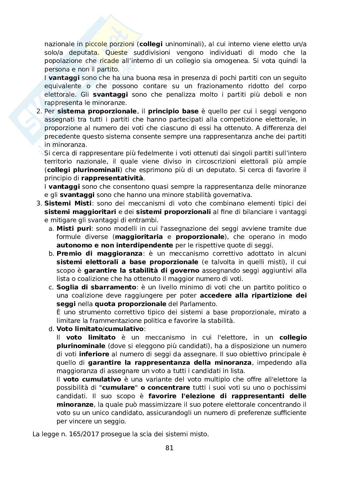 Diritto costituzionale generale Pag. 81