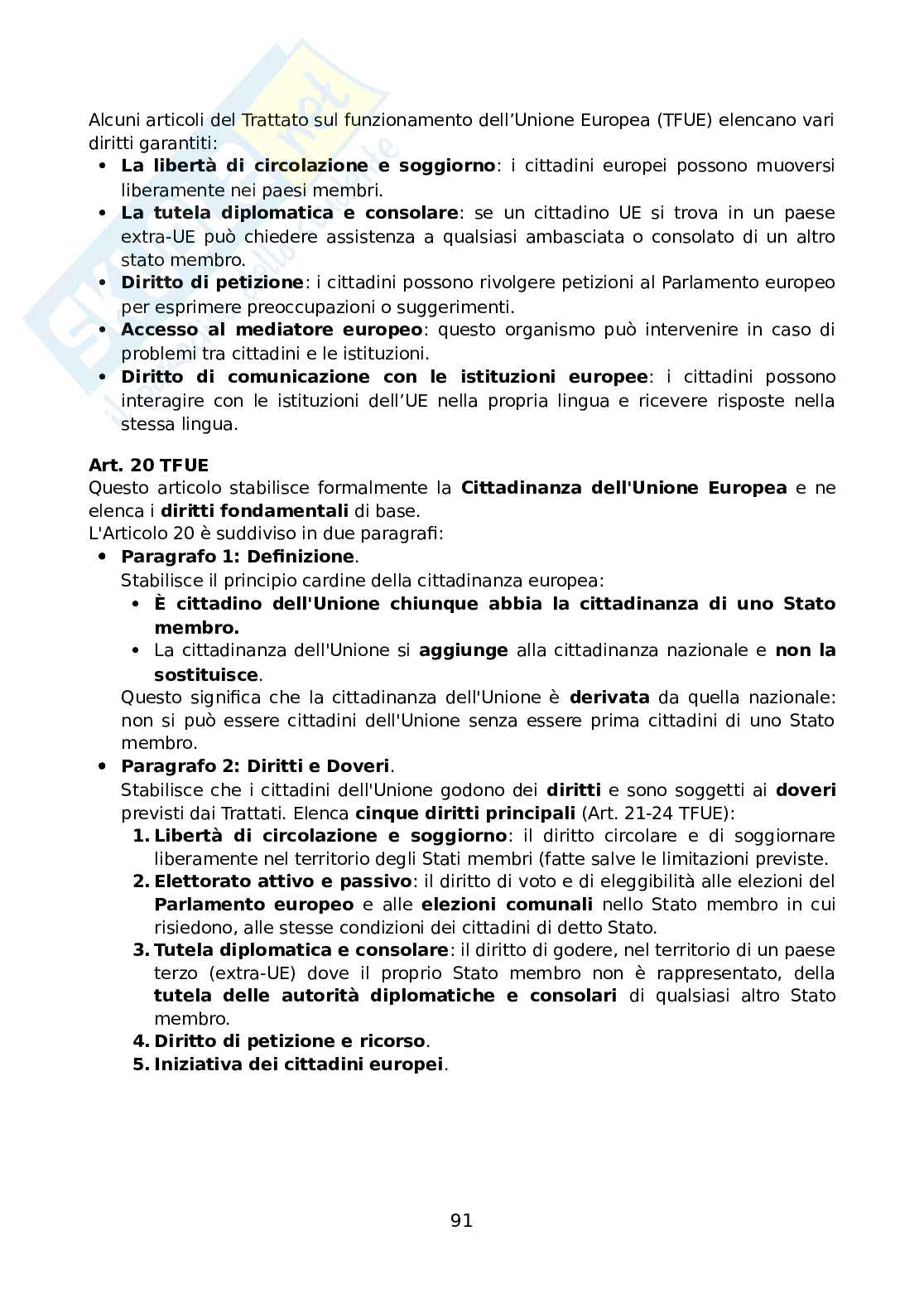 Diritto costituzionale generale Pag. 91