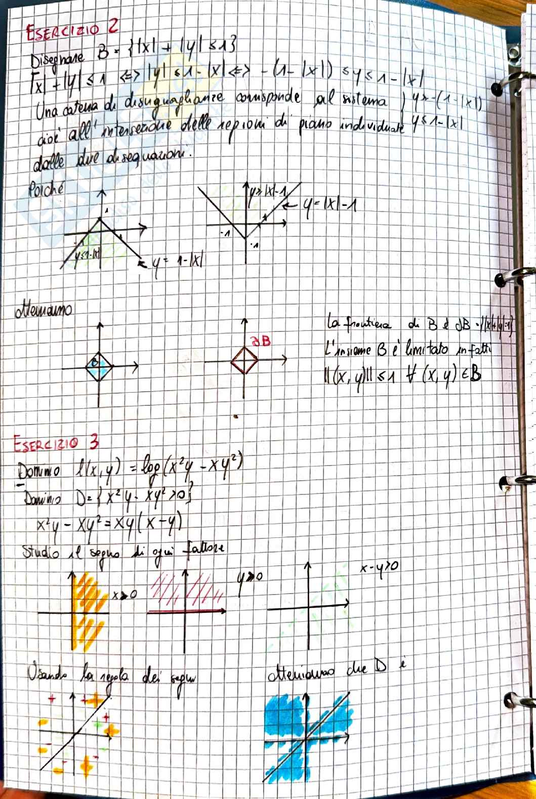 Analisi matematica 2: esercizi svolti su topologia, insiemi nel piano e superfici Pag. 2