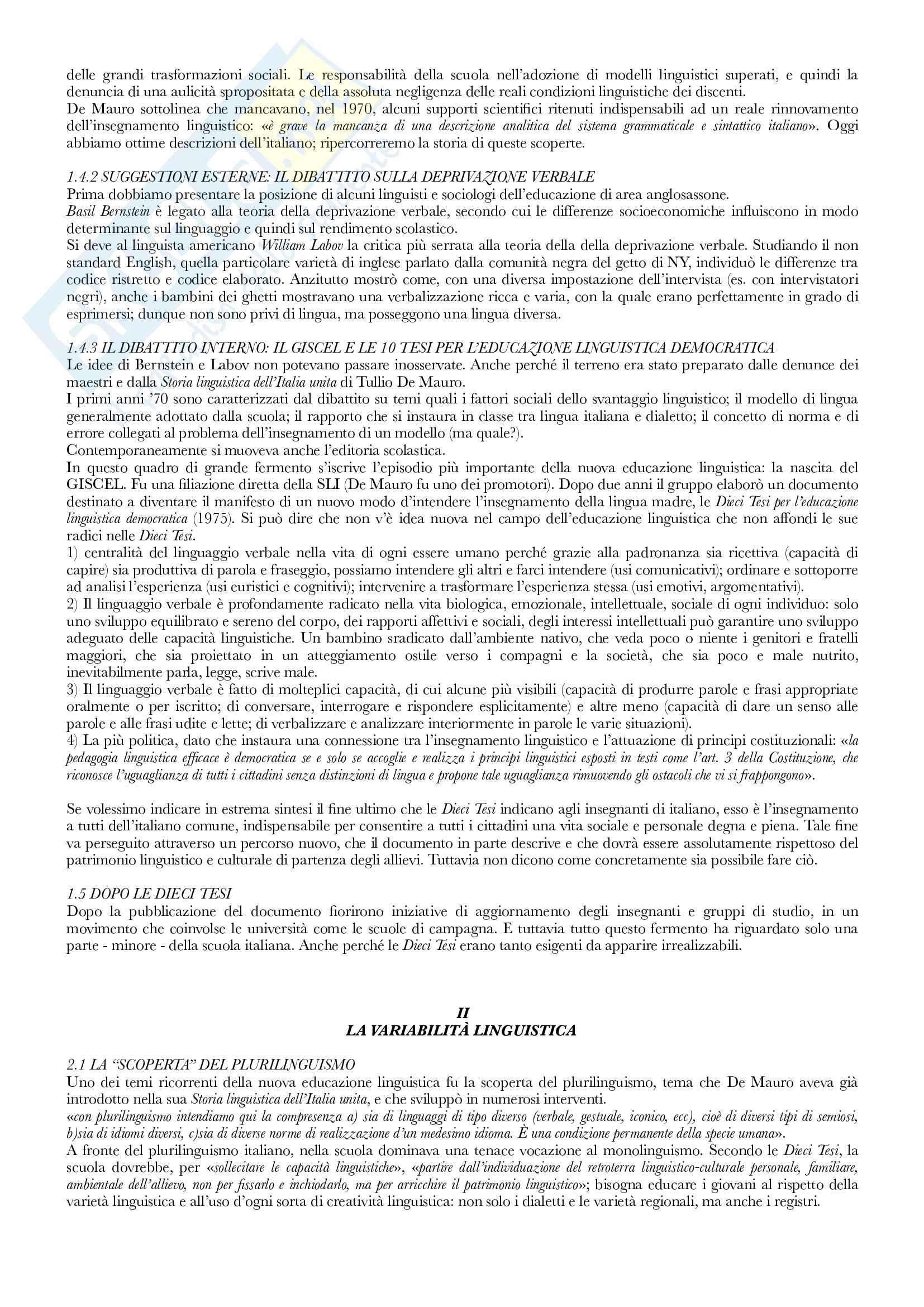 Lingua Italiana Ed Educazione Linguistica Usato