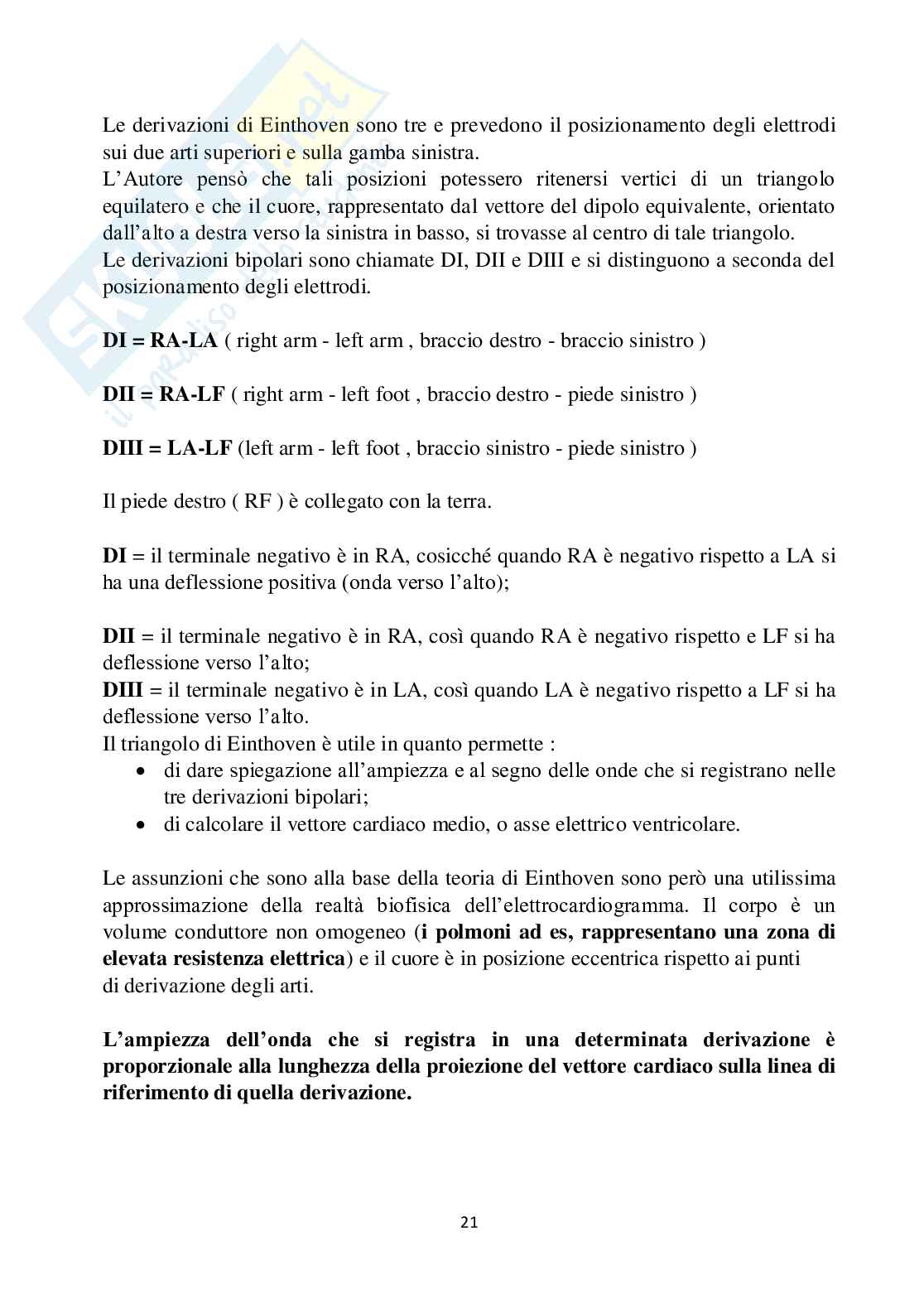 L'elettrocardiogramma: tra medicina e matematica Pag. 21