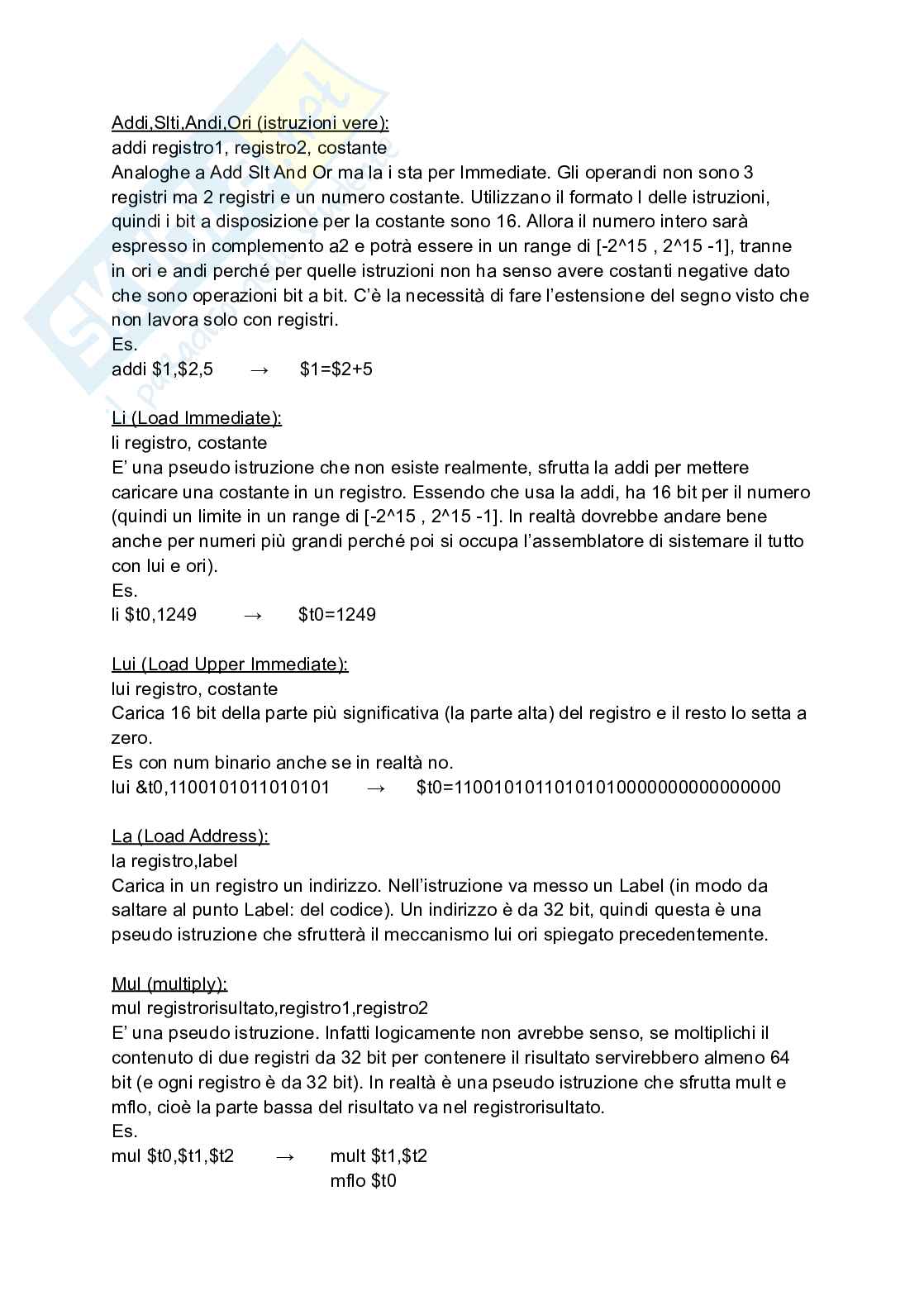 Appunti di Architettura dei calcolatori Pag. 11