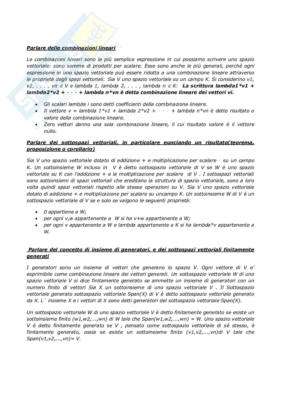 Geometria – Risposte fuori paniere complete (aperte + chiuse) – A.A. 2025/2026 Pag. 16
