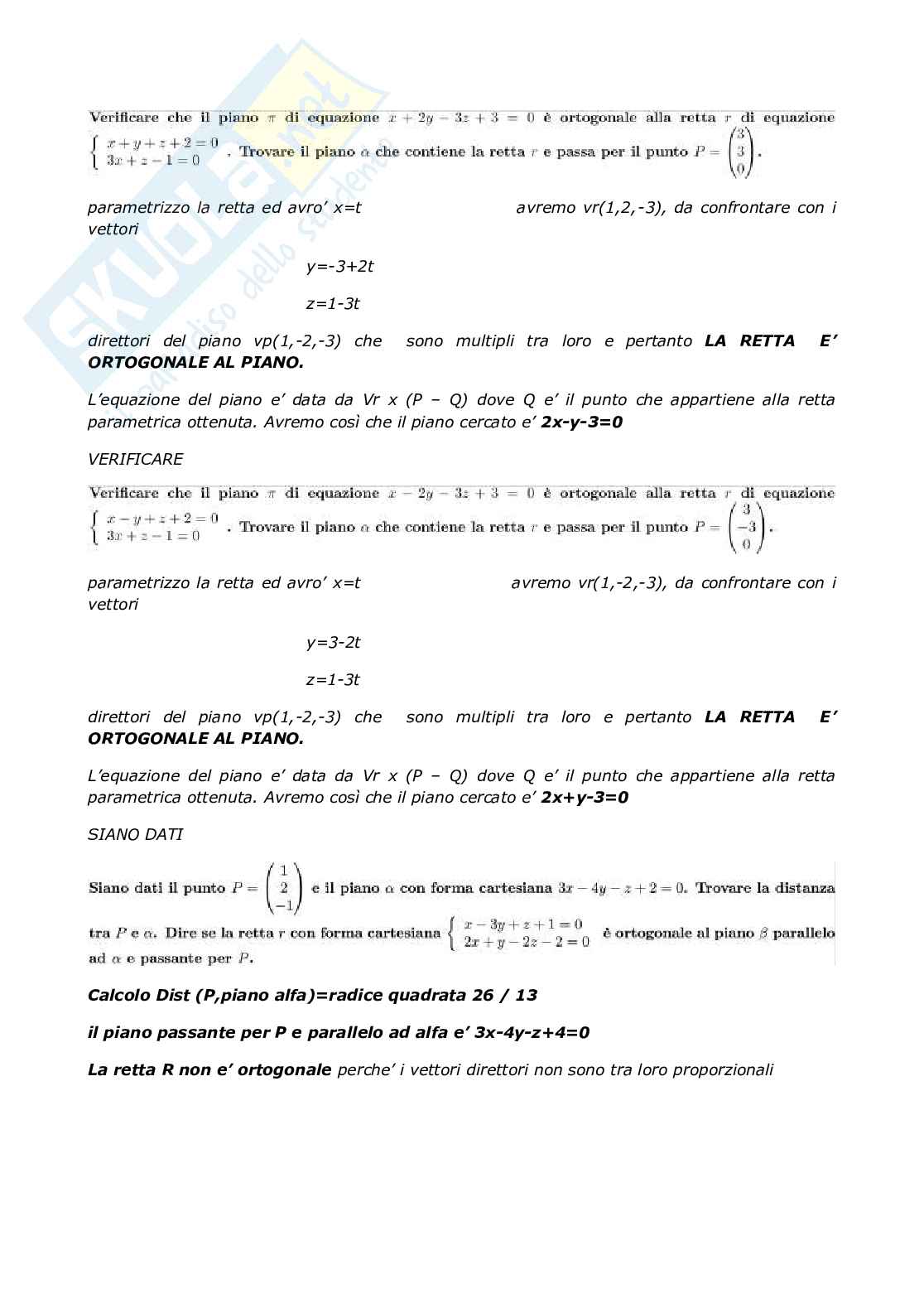 Geometria – Risposte fuori paniere complete (aperte + chiuse) – A.A. 2025/2026 Pag. 31