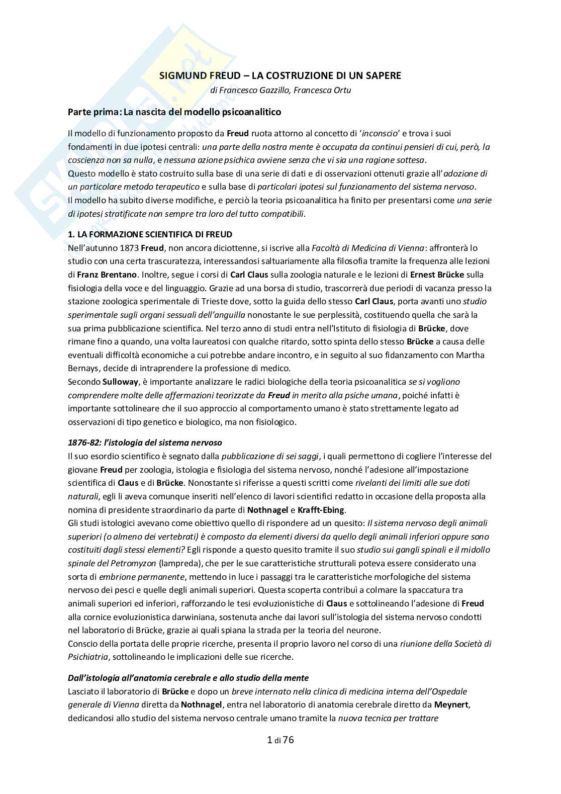 Appunti Psicologia dinamica Pag. 1