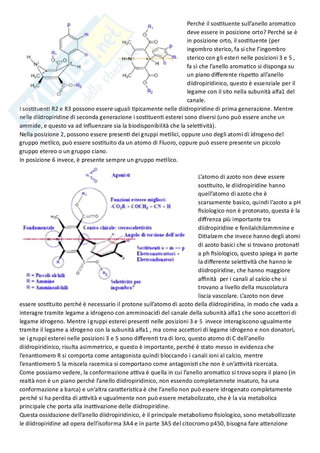 Apputi esame lezioni 24-28 su 33 di Chimica farmaceutica e tossicologica 2  Pag. 21