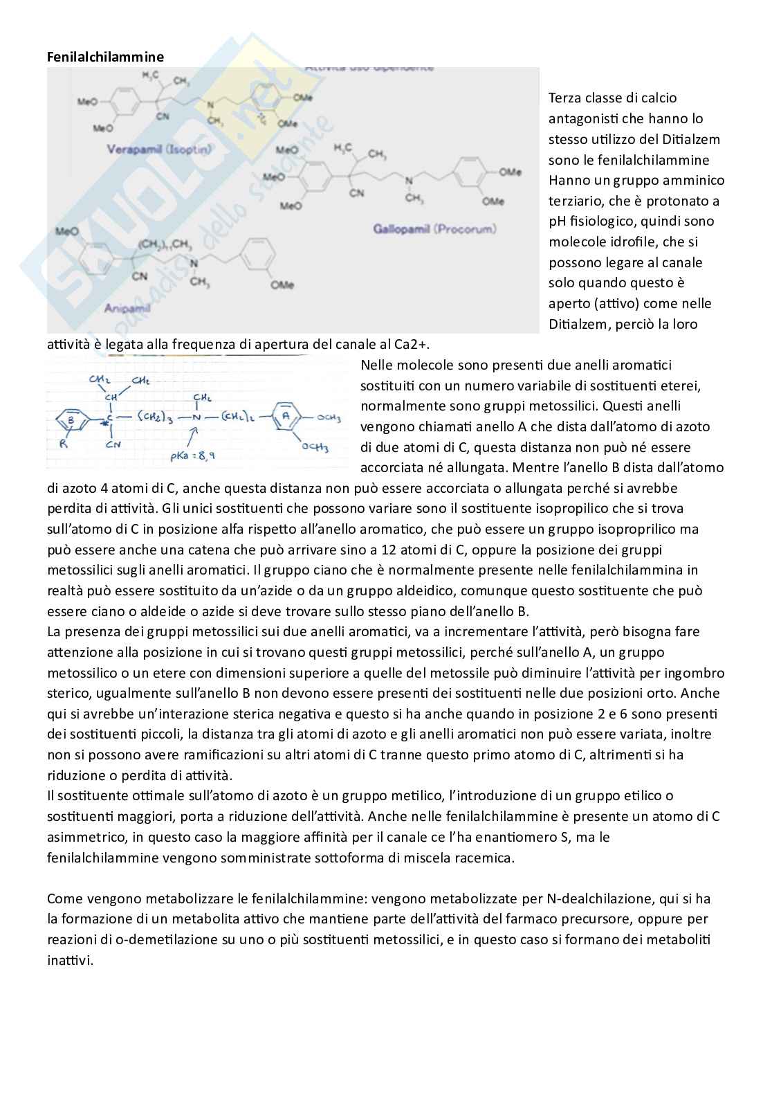 Apputi esame lezioni 24-28 su 33 di Chimica farmaceutica e tossicologica 2  Pag. 26