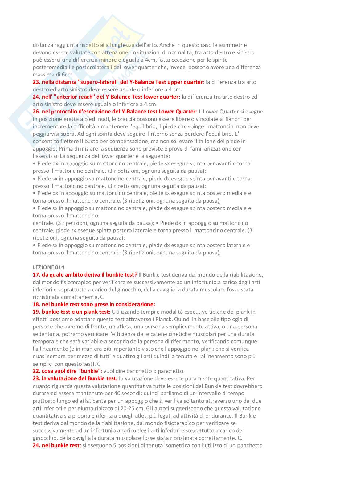 Paniere Attività motorie preventive e adattate - (2026) - Risposte aperte corrette  Pag. 11