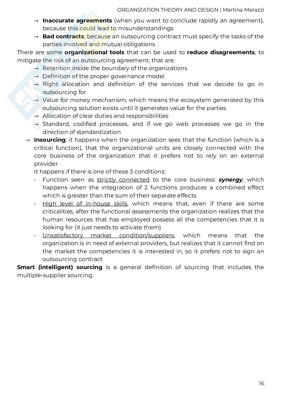 Organizational Theory and Design Pag. 16