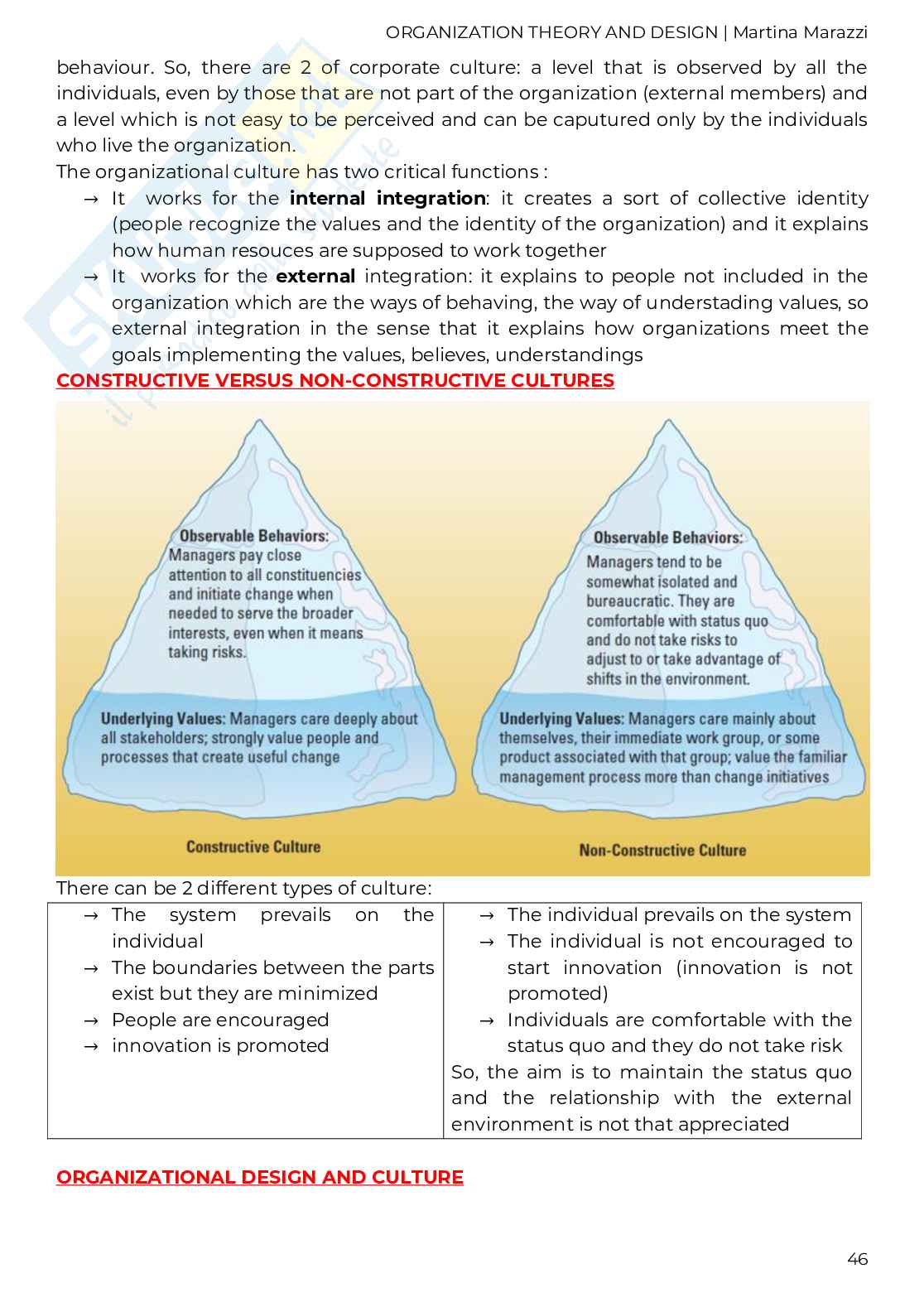 Organizational Theory and Design Pag. 46
