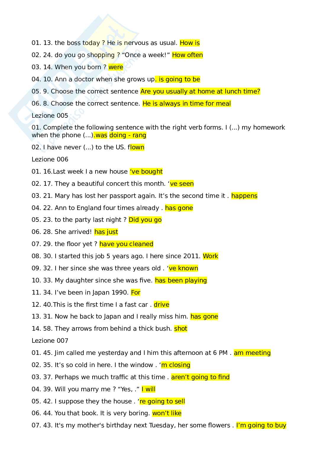 Lingua inglese 2 Pag. 6