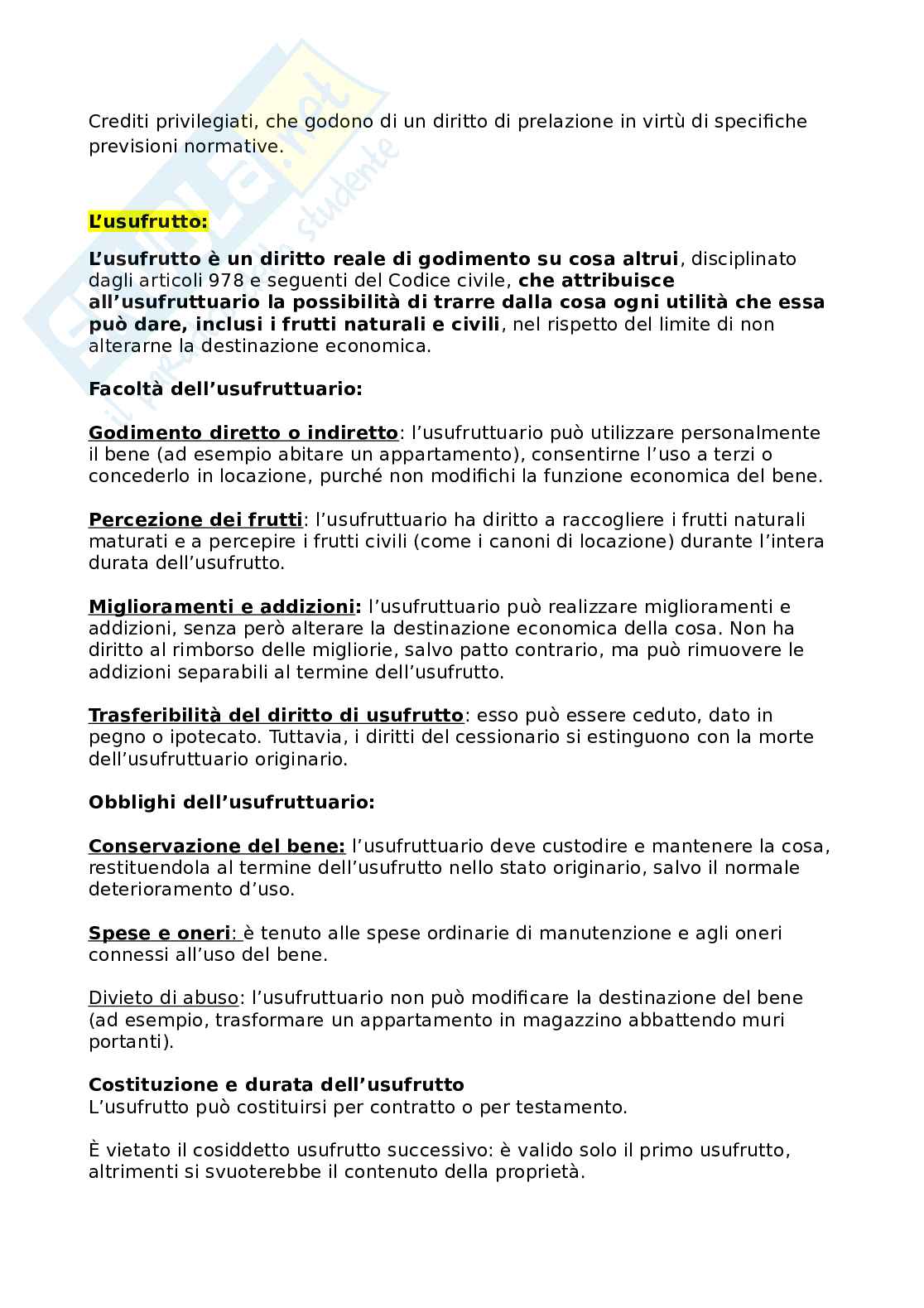 Appunti di Diritto privato basato su domande del docente Pag. 16