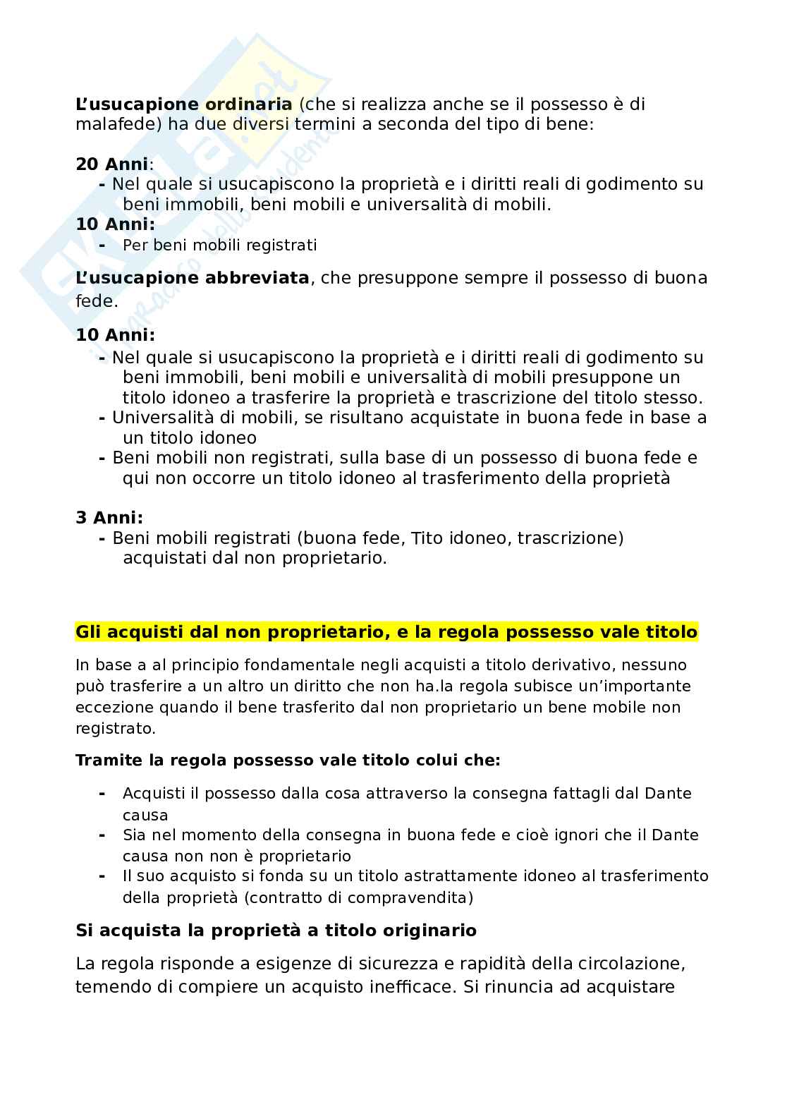 Appunti di Diritto privato basato su domande del docente Pag. 31