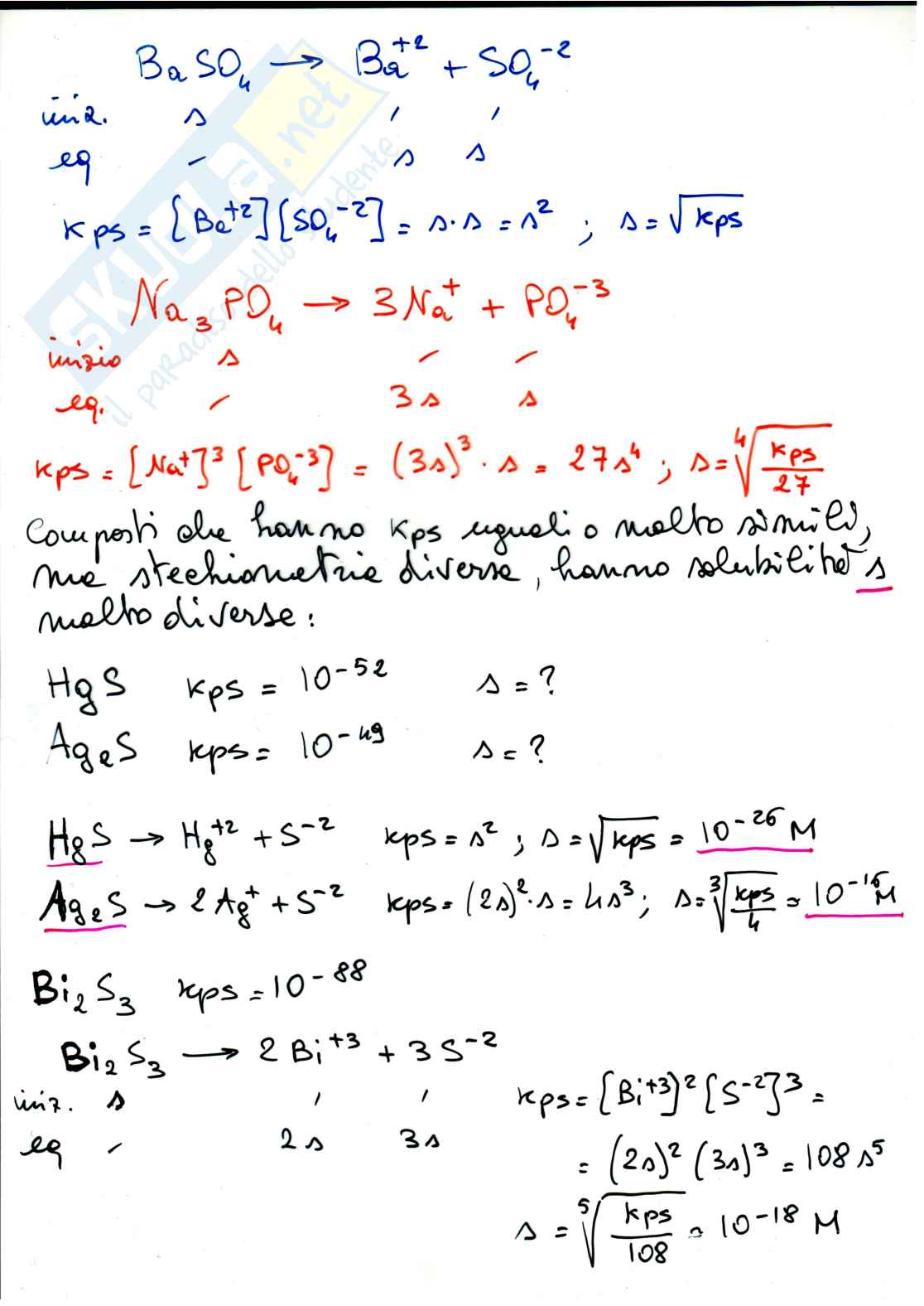 Equilibri di precipitazione  Pag. 2