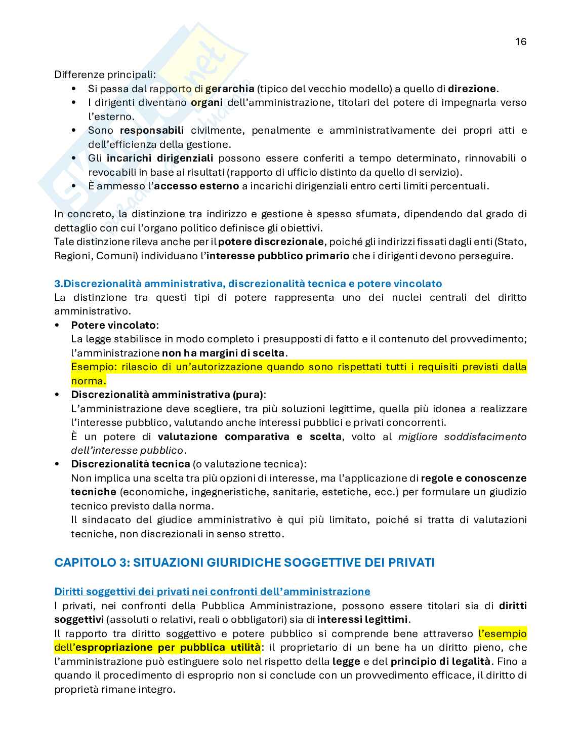 Diritto amministrativo 1 - primo parziale Pag. 16