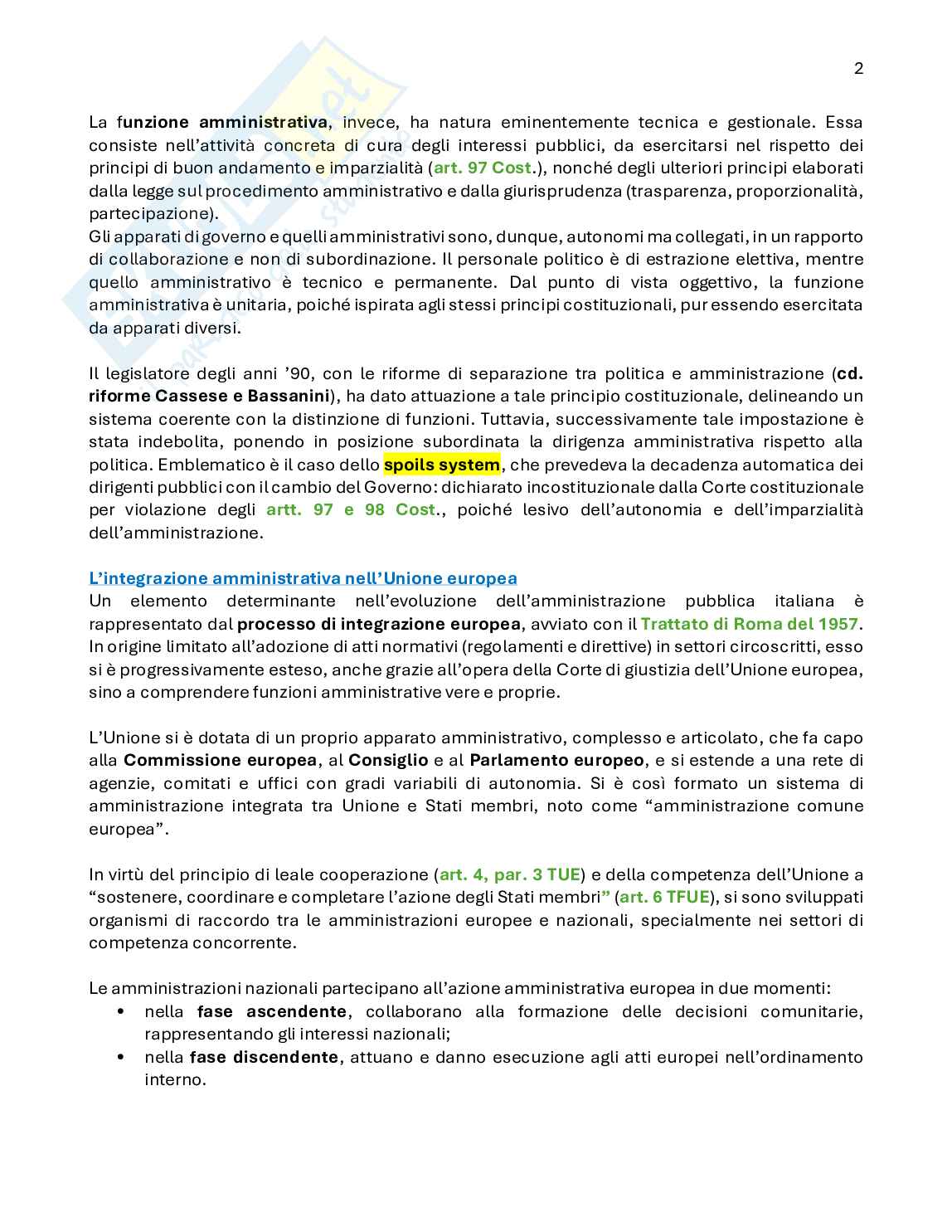 Diritto amministrativo 1 - primo parziale Pag. 2