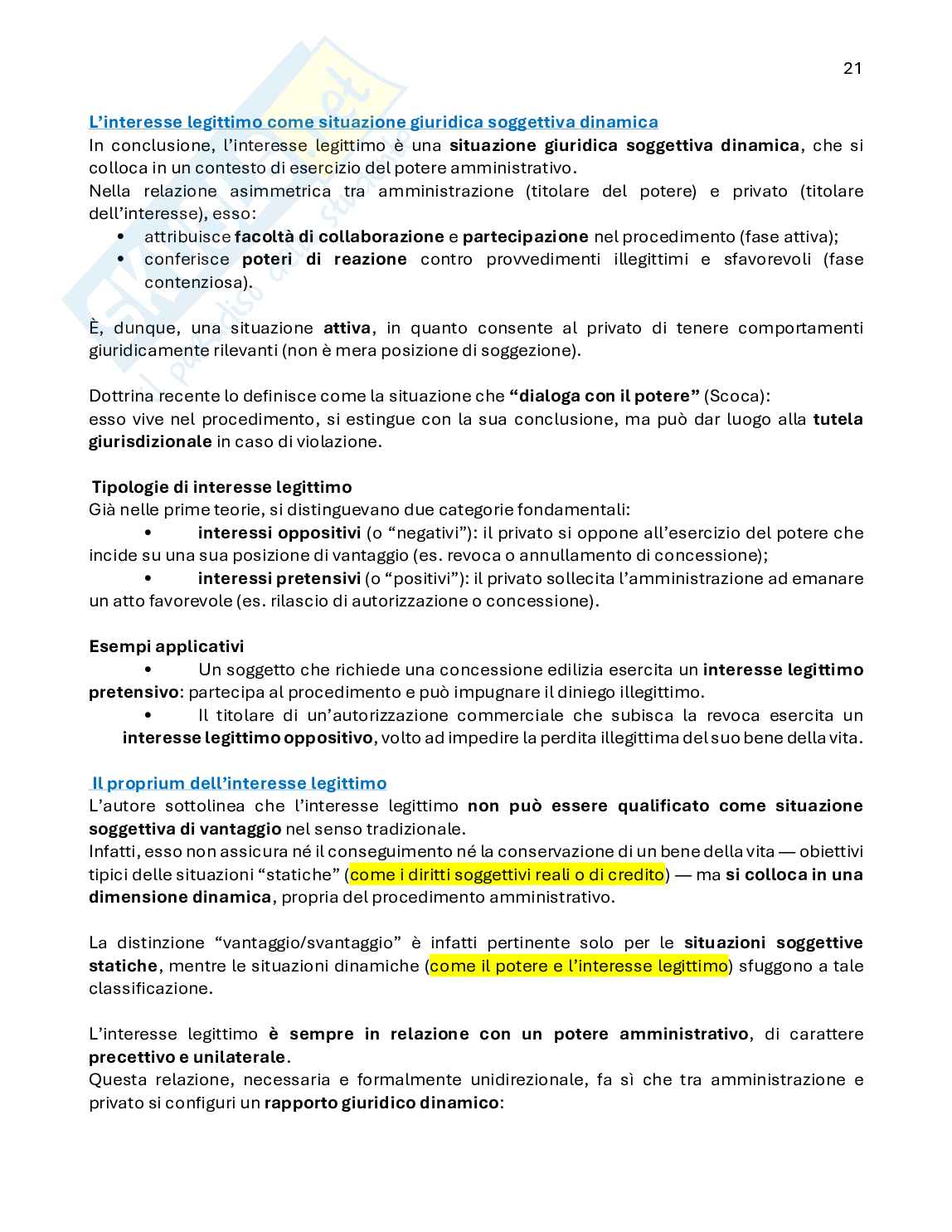 Diritto amministrativo 1 - primo parziale Pag. 21