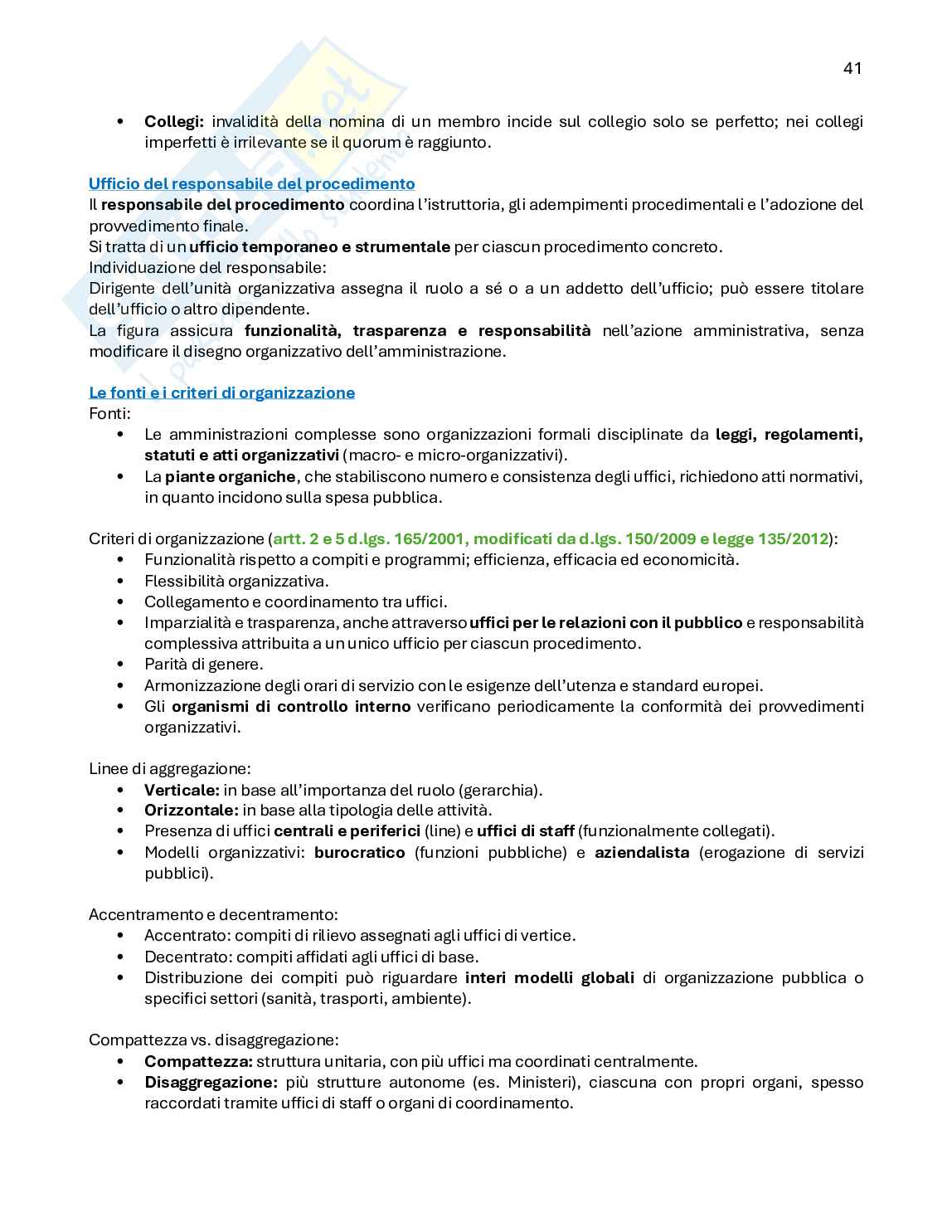 Diritto amministrativo 1 - primo parziale Pag. 41