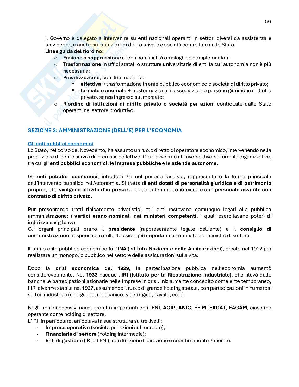 Diritto amministrativo 1 - primo parziale Pag. 56