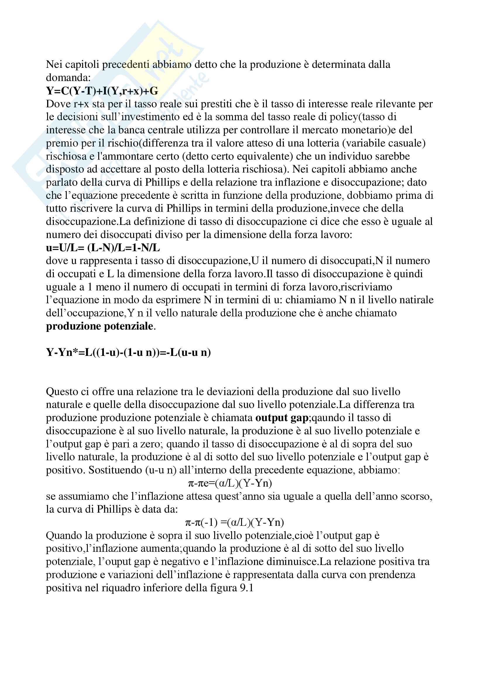 Riassunto Completo per l'esame di Economia Politica Pag. 66