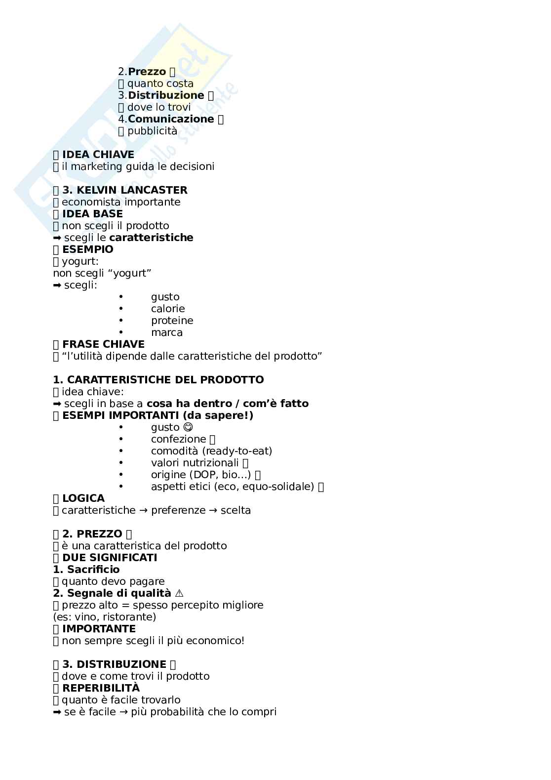 Appunti dettagliati esame di Marketing dei prodotti agroalimentari Pag. 36