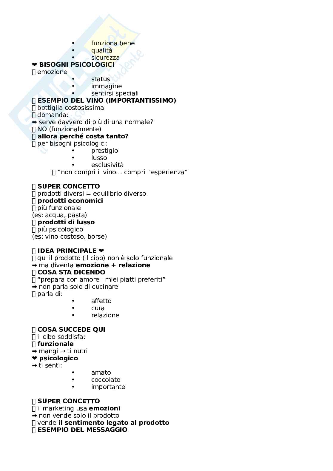 Appunti dettagliati esame di Marketing dei prodotti agroalimentari Pag. 46