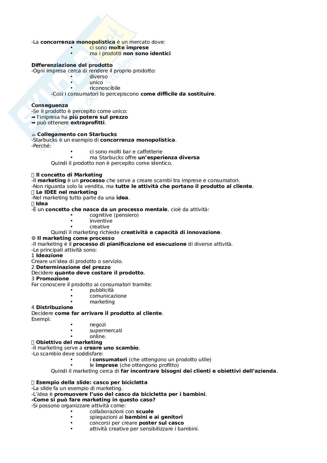 Appunti dettagliati esame di Marketing dei prodotti agroalimentari Pag. 6