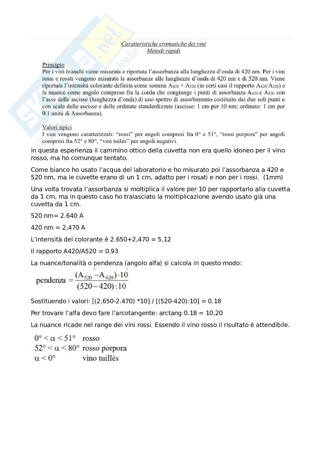 Esame e prove di laboratorio Analisi biochimiche Pag. 6