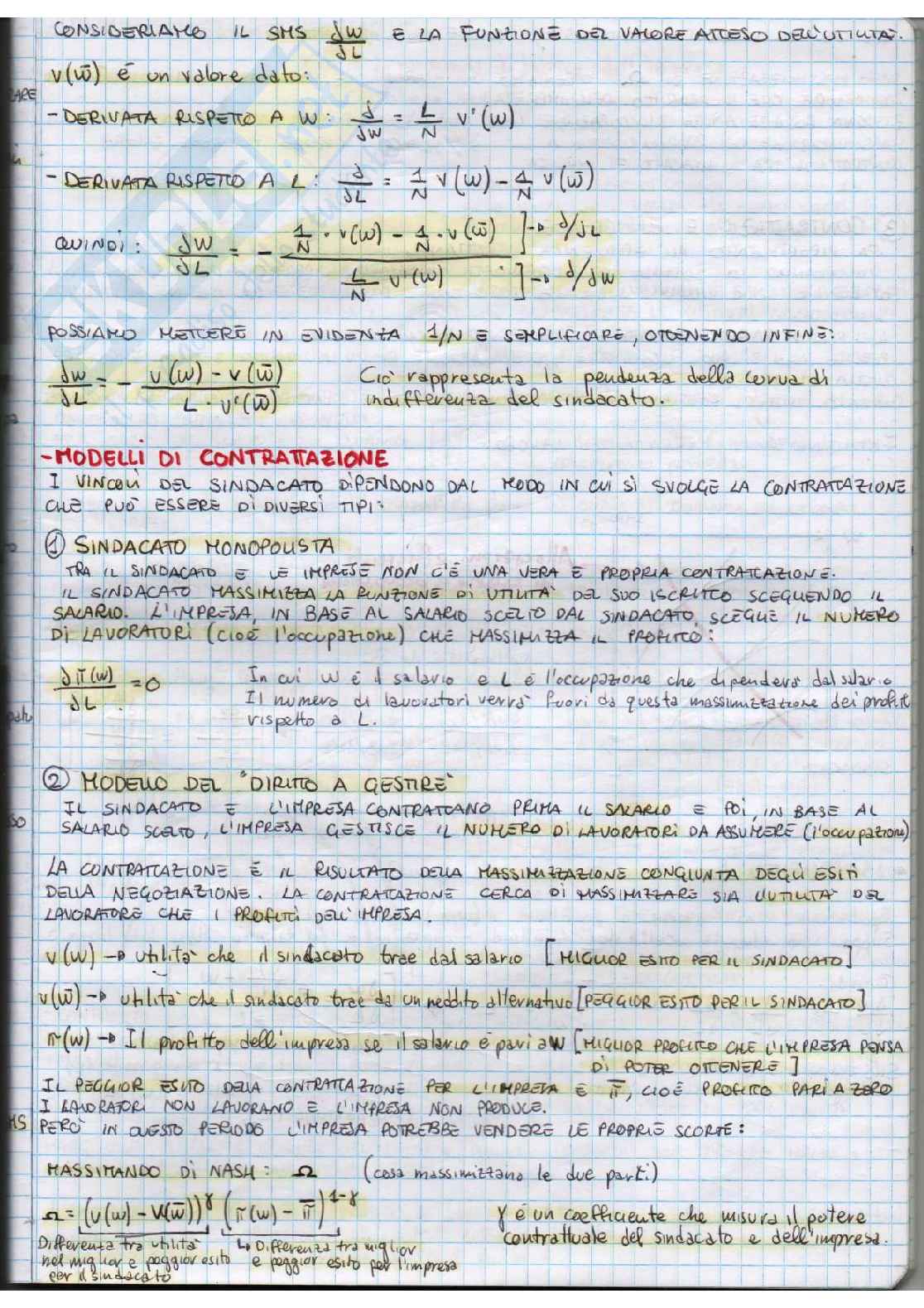 Economia del Lavoro Pag. 21