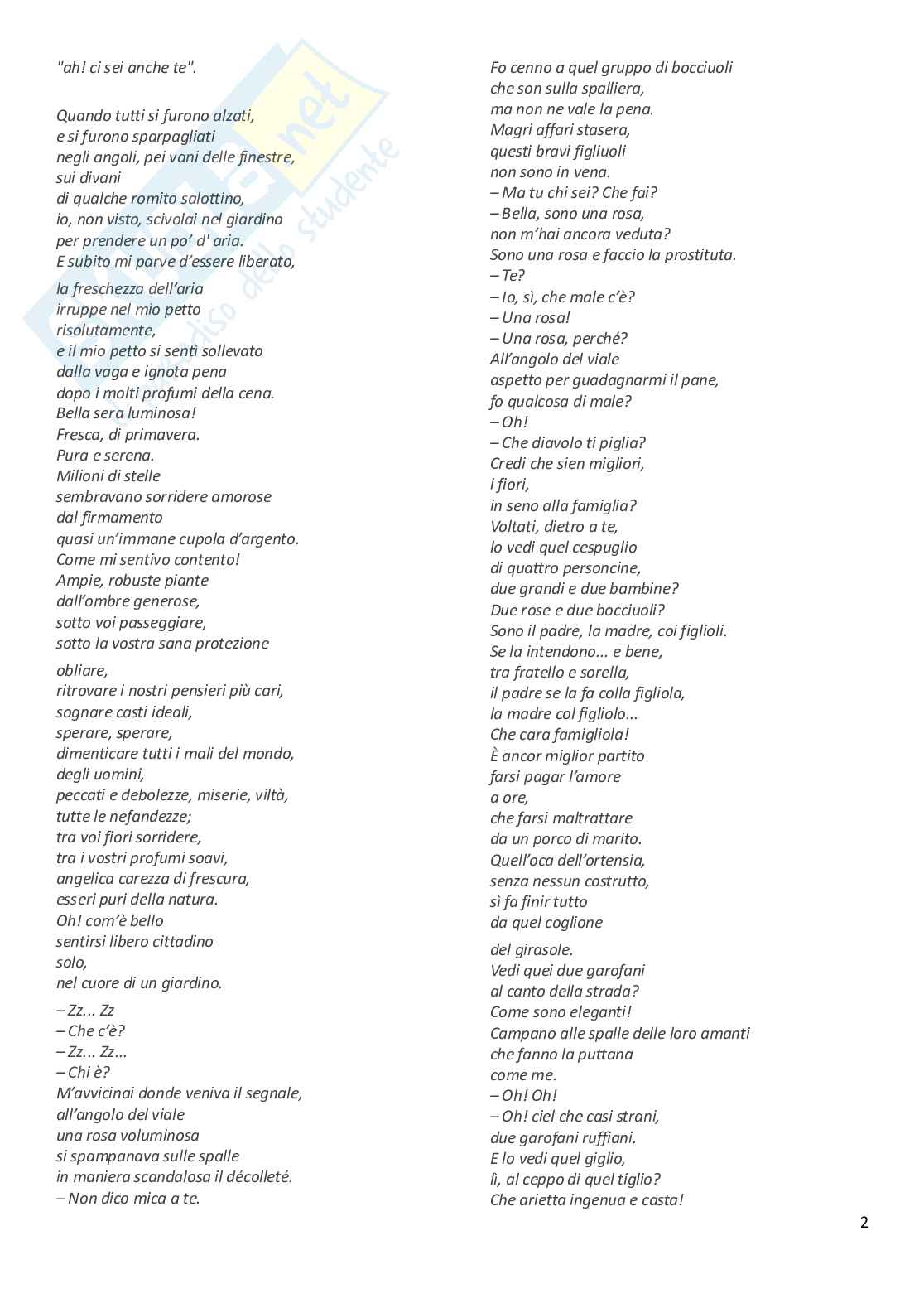 Appunti di Letteratura italiana contemporanea  Pag. 2