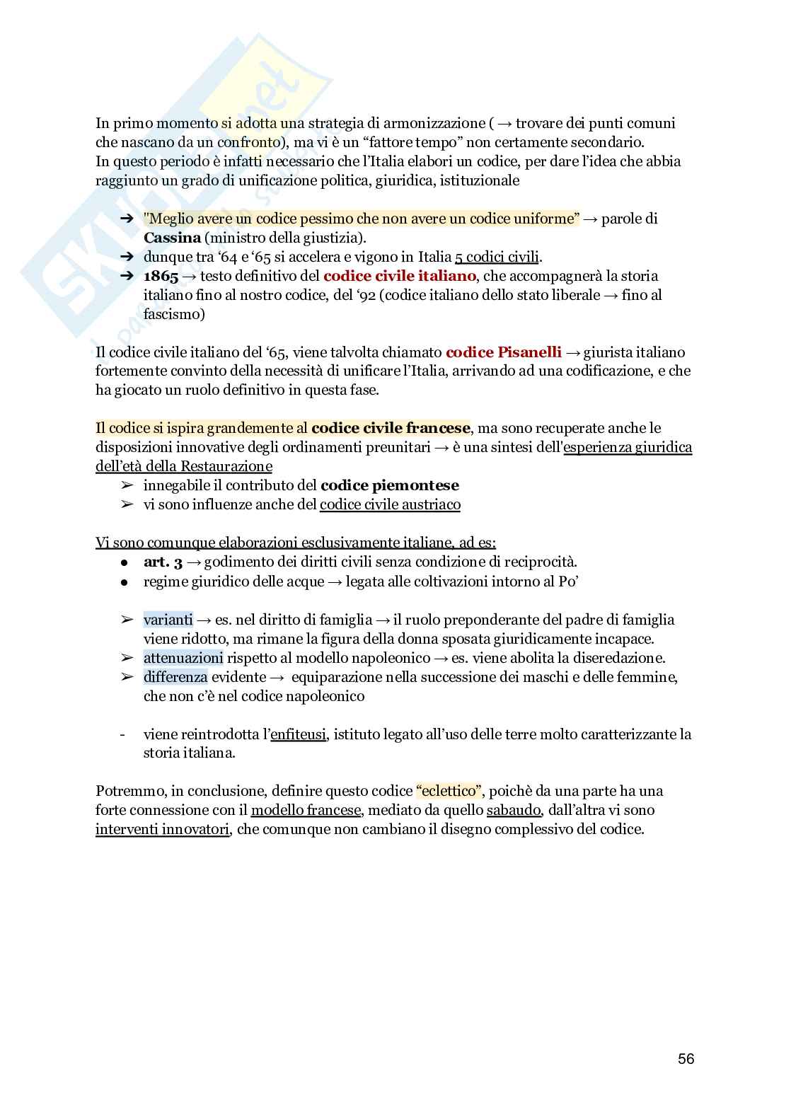 Riassunto esame Storia del diritto 1, Prof. Lacchè Luigi, libro consigliato Tempi del diritto. Età medievale, moderna, contemporanea, AA. VV. Giappichelli Pag. 56