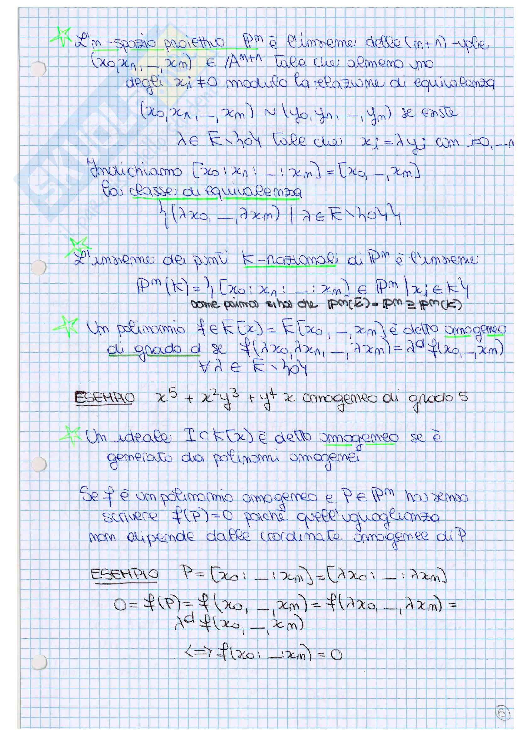 Geometria algebrica e teoria dei rivestimenti Pag. 11